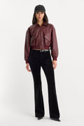 Luxury VELVET GOOD LEGS FLARE PANT BLACK