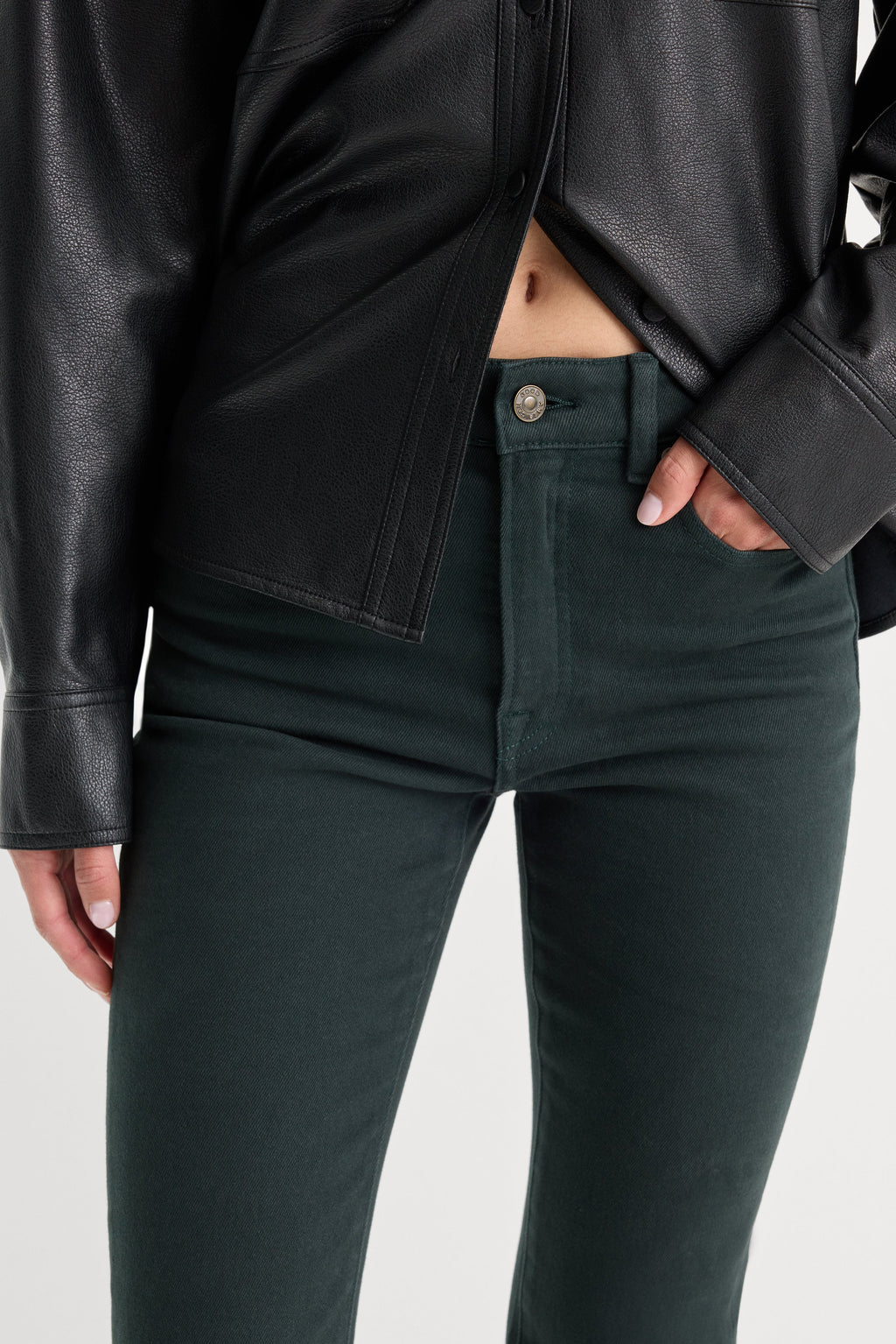 Luxury GOOD CLASSIC BOOTCUT JEANS FOREST GREEN