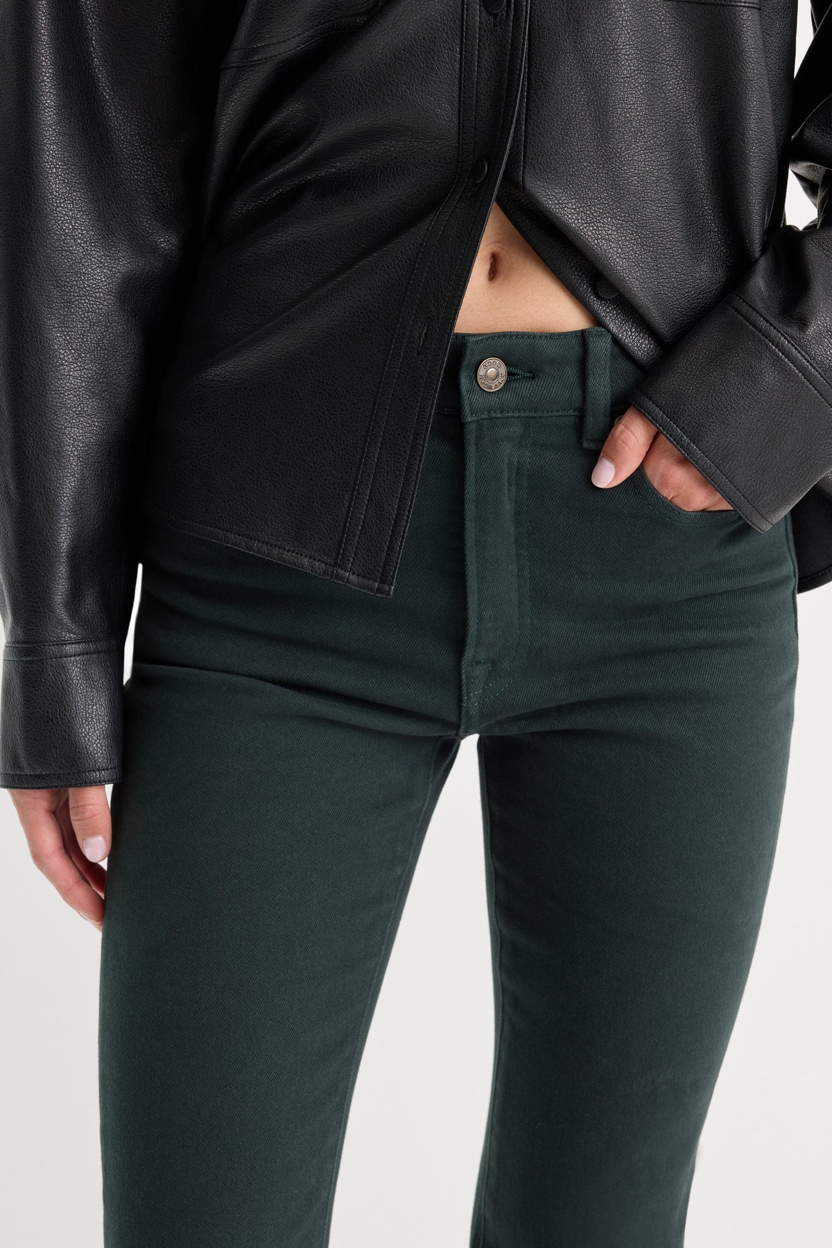Luxury GOOD CLASSIC BOOTCUT JEANS FOREST GREEN