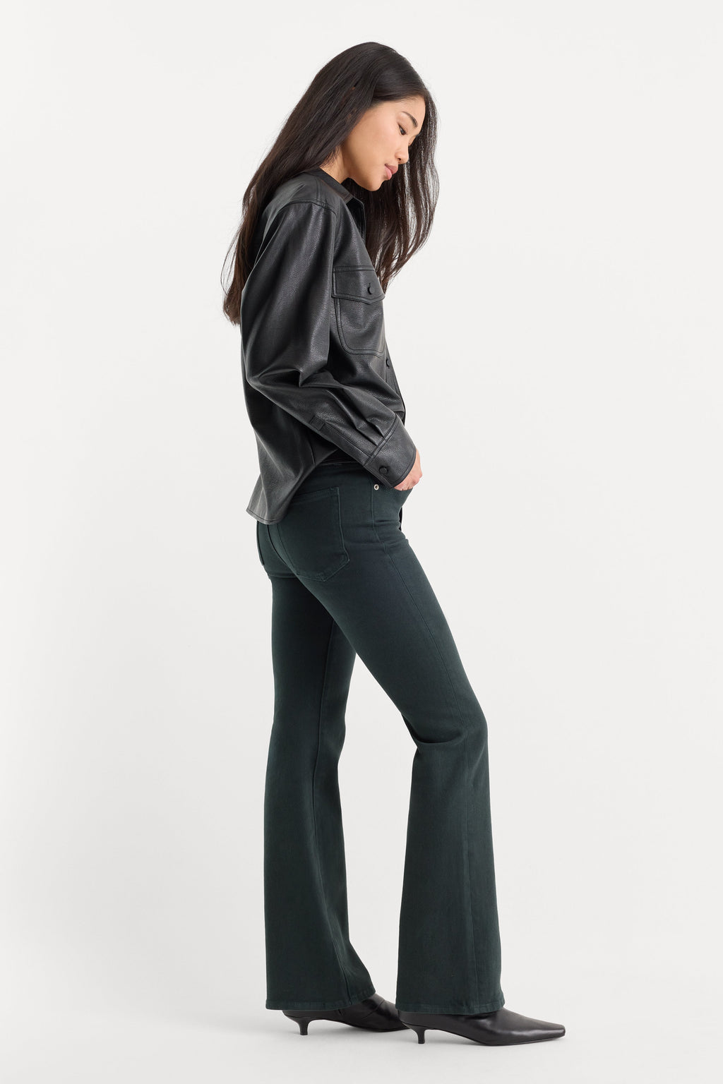 Luxury GOOD CLASSIC BOOTCUT JEANS FOREST GREEN