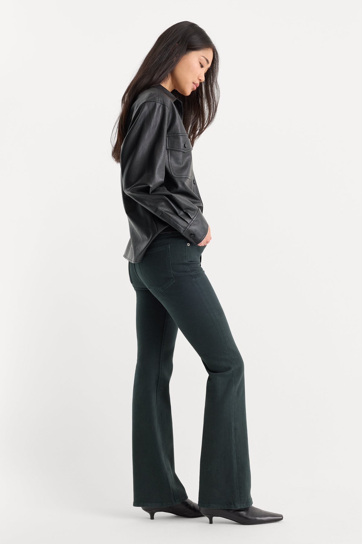 Luxury GOOD CLASSIC BOOTCUT JEANS FOREST GREEN