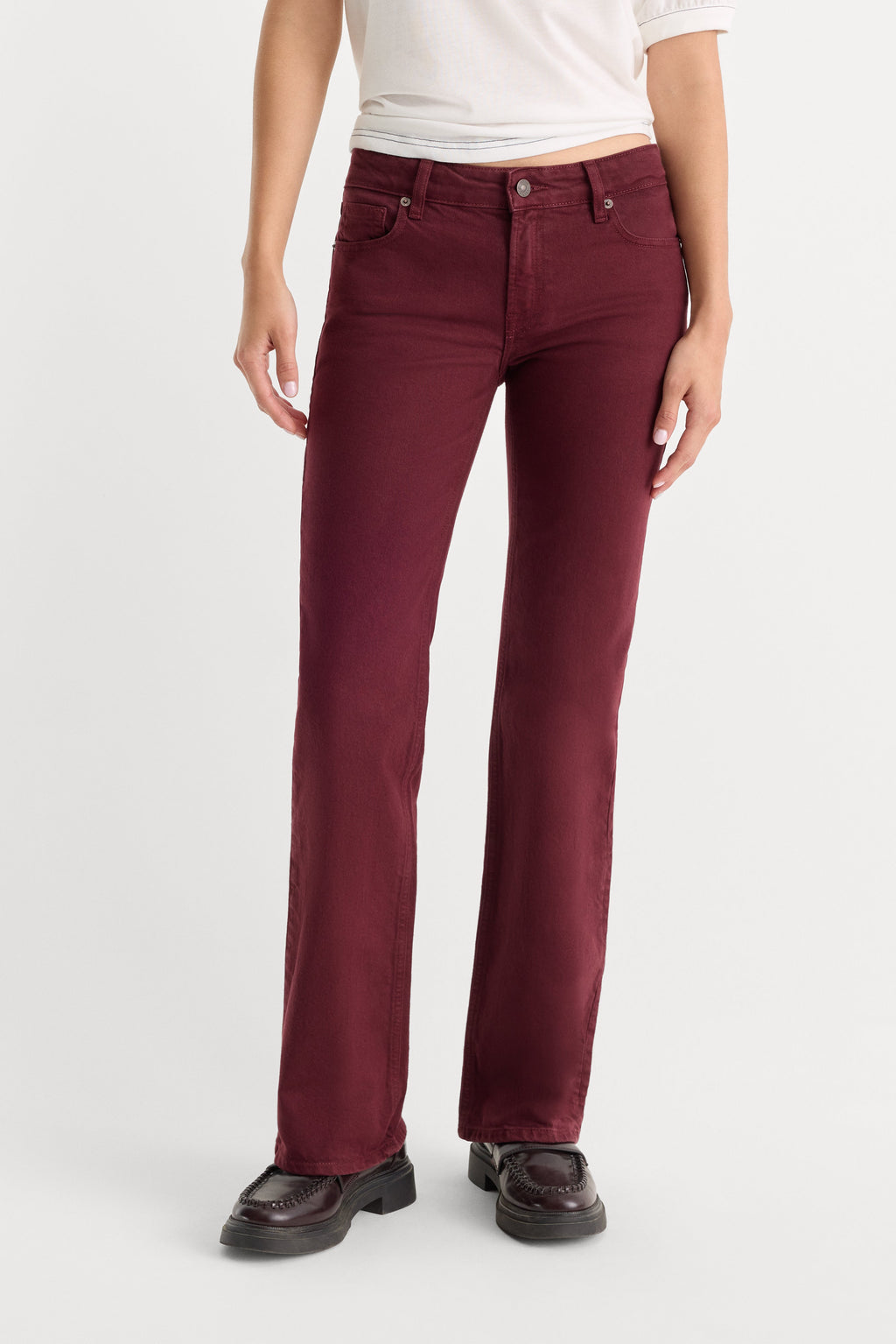 Luxury VINTAGE LOW RISE BOOTCUT JEANS BERRY NOIR
