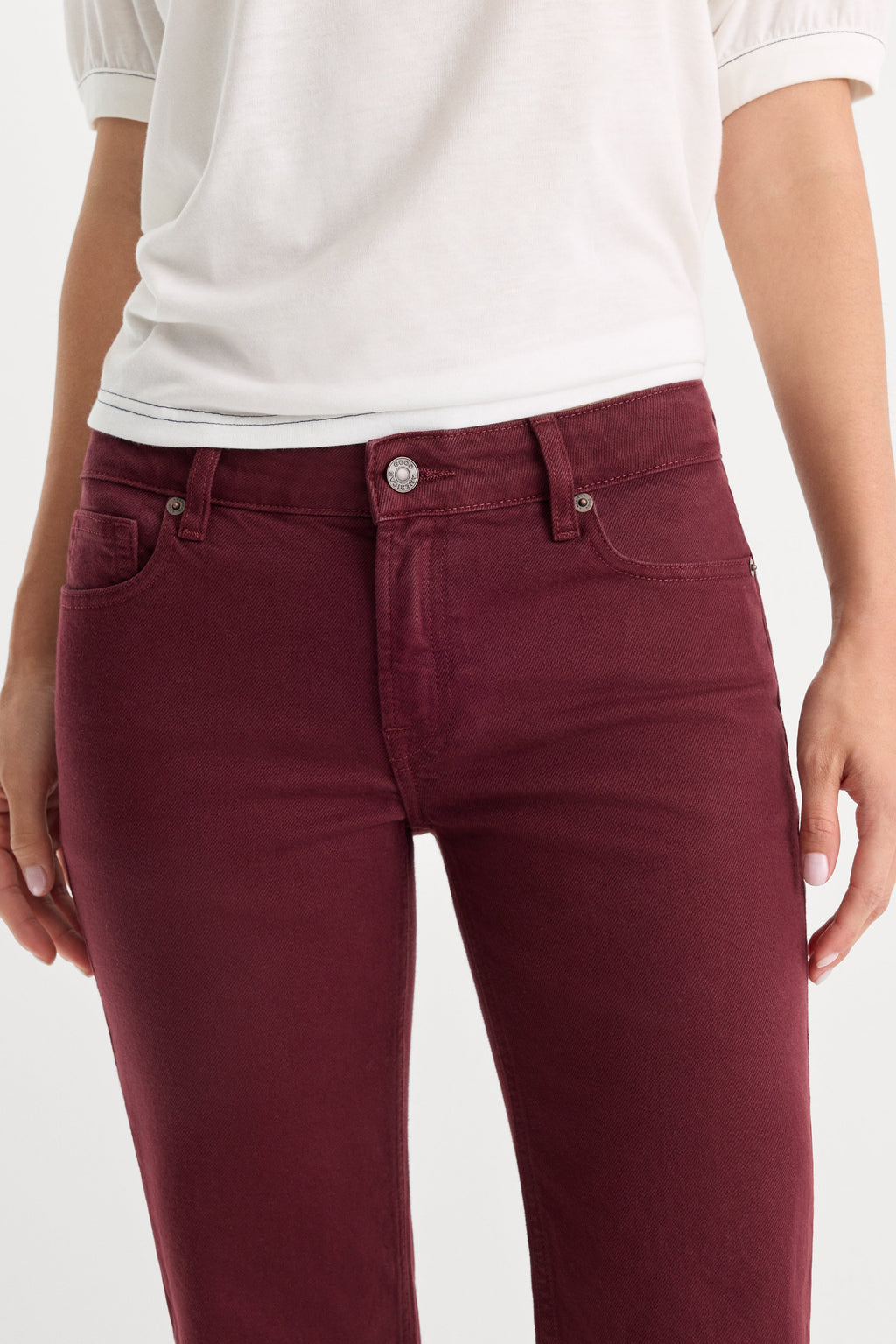 Luxury VINTAGE LOW RISE BOOTCUT JEANS BERRY NOIR