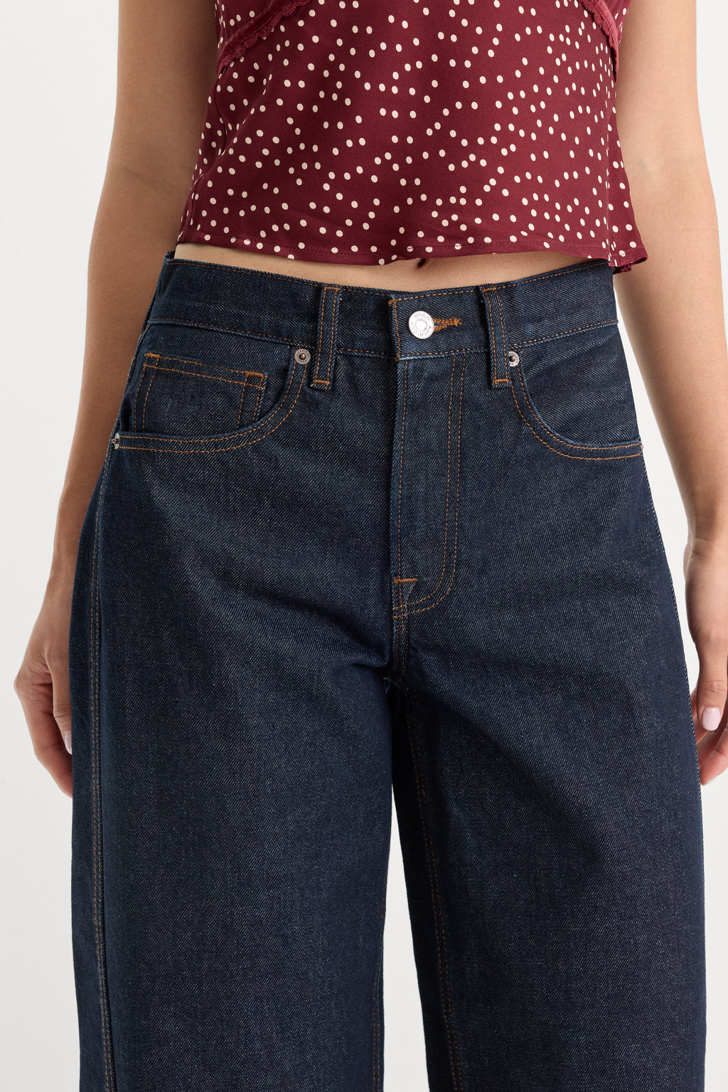 Luxury VINTAGE BARREL ANKLE JEANS RINSE