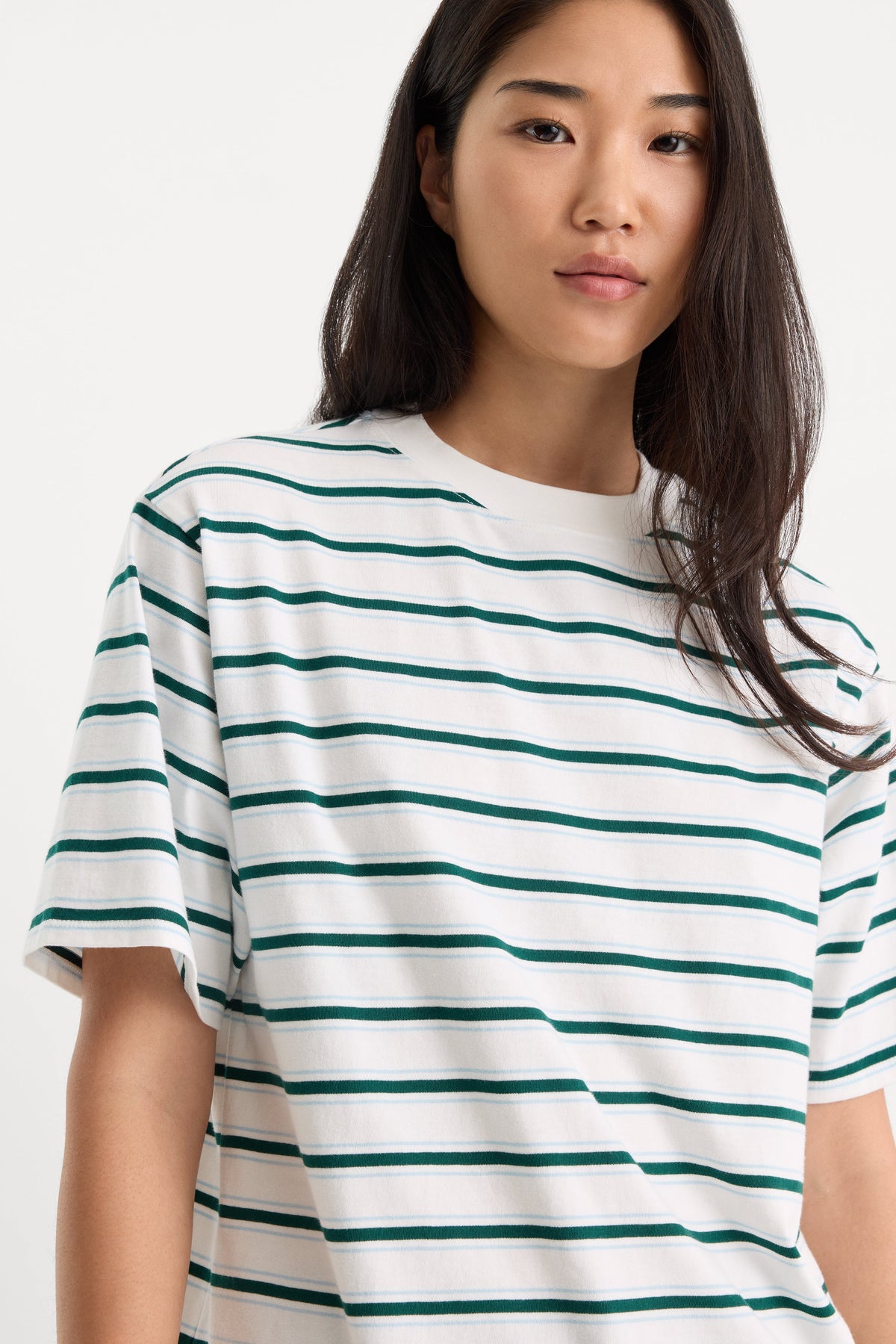 Luxury THE BODEGA TEE FOREST MULTI STRIPE