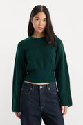 Luxury THE CHUNKY KNIT SWEATER FOREST GREEN