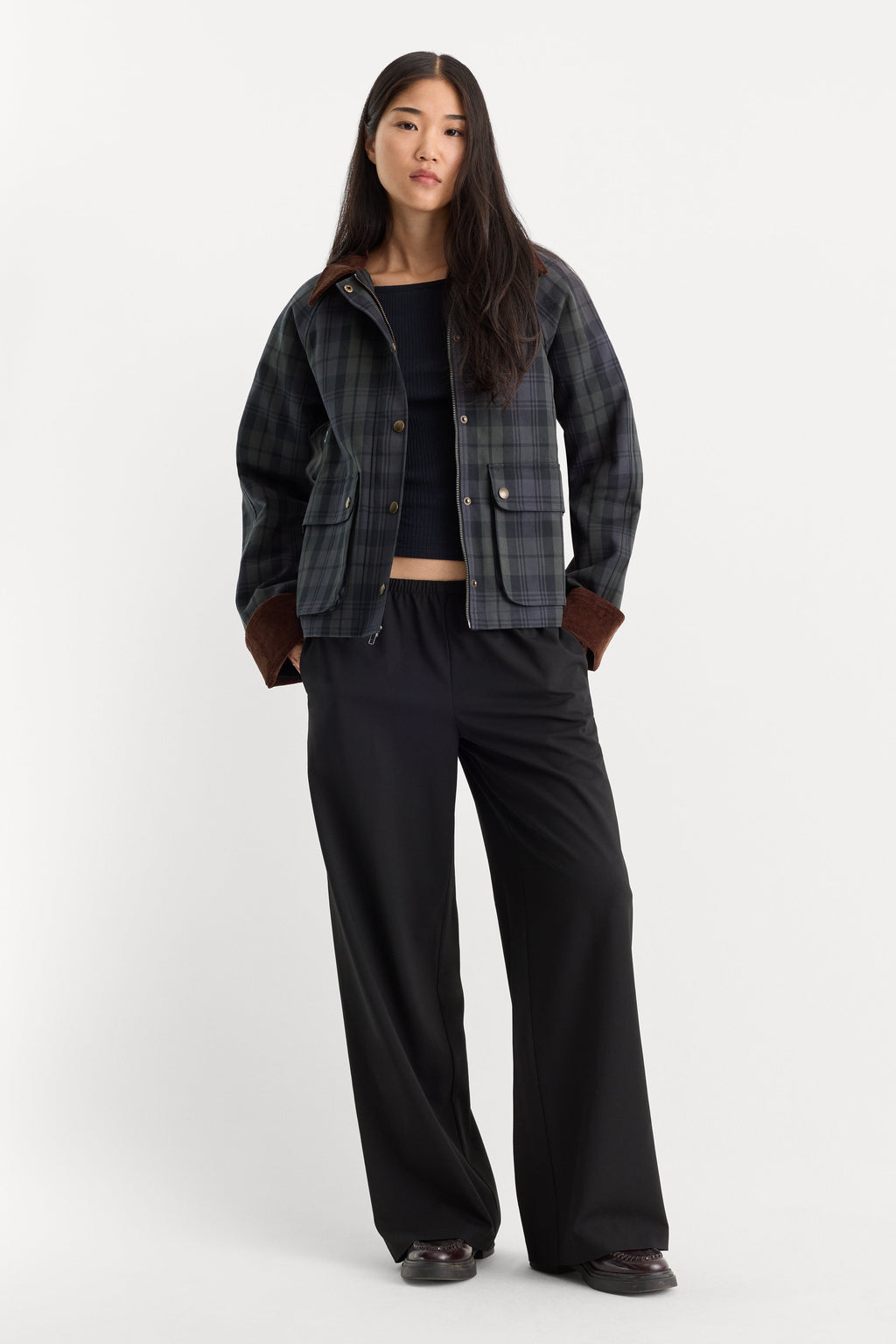 Luxury THE HERITAGE JACKET NAVY AND GREEN PLAID