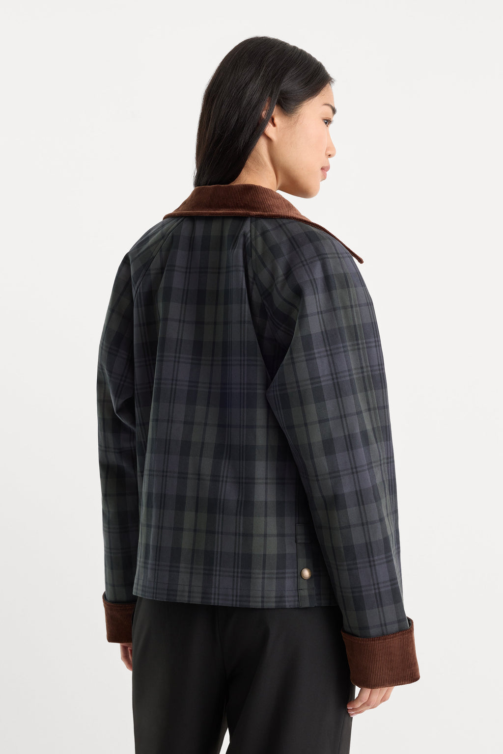 Luxury THE HERITAGE JACKET NAVY AND GREEN PLAID