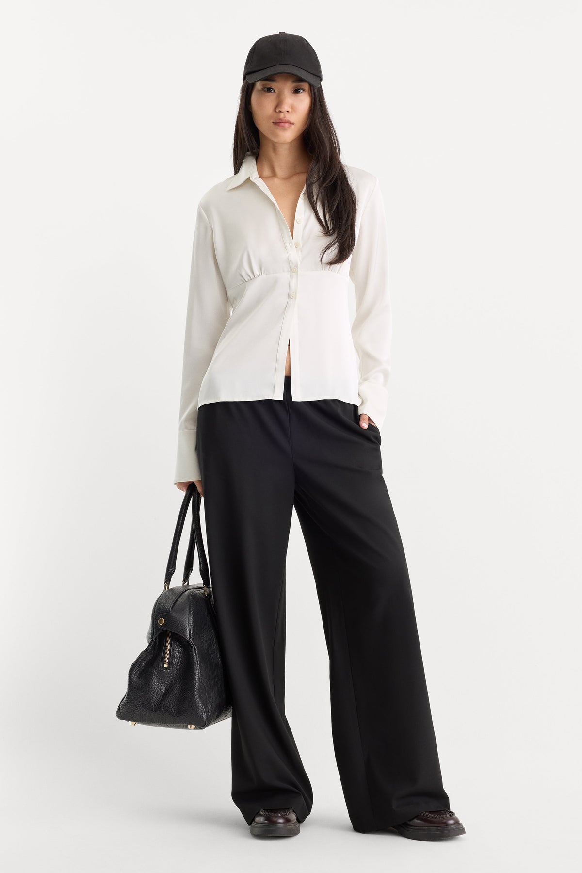 Luxury THE SATIN FEMME SHIRT CHALK