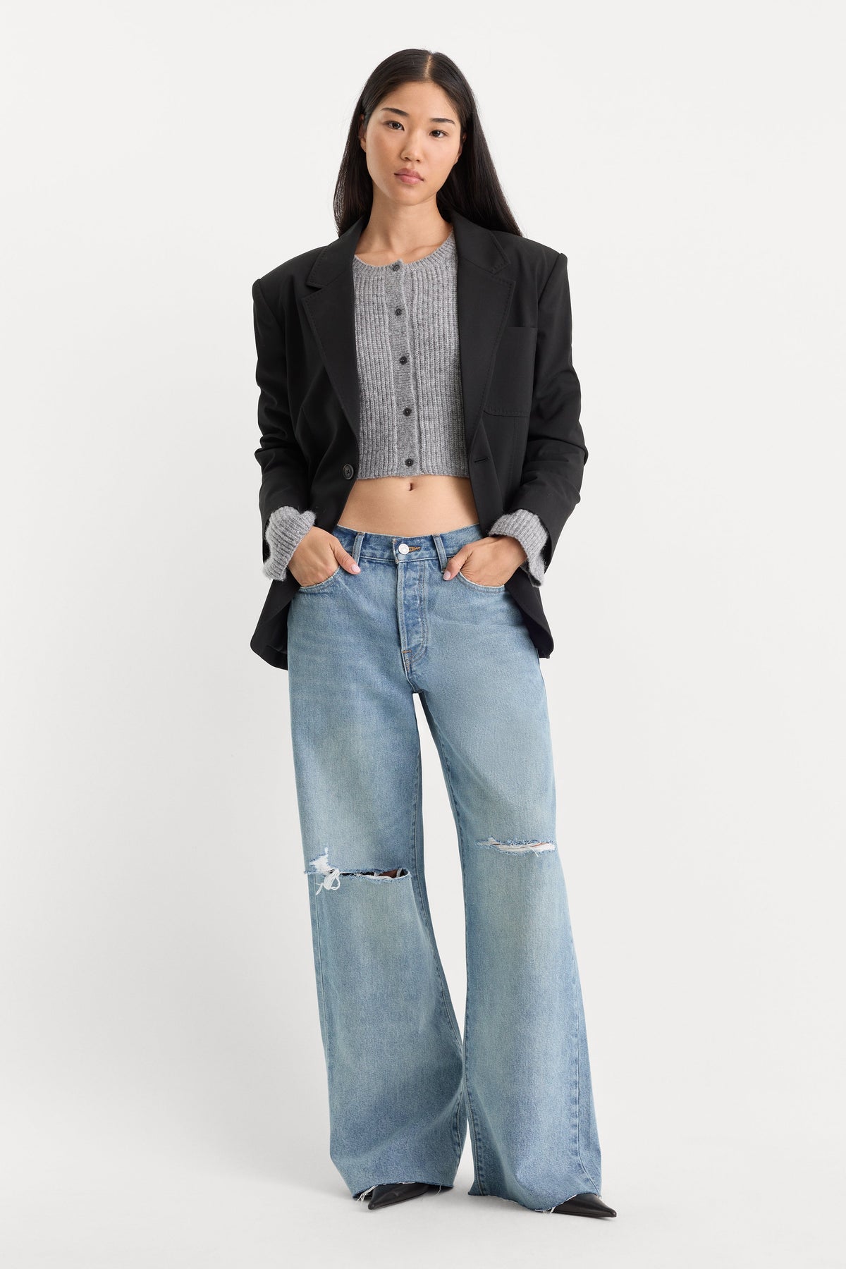 Luxury VINTAGE LOW SLUNG BAGGY JEANS TERRA
