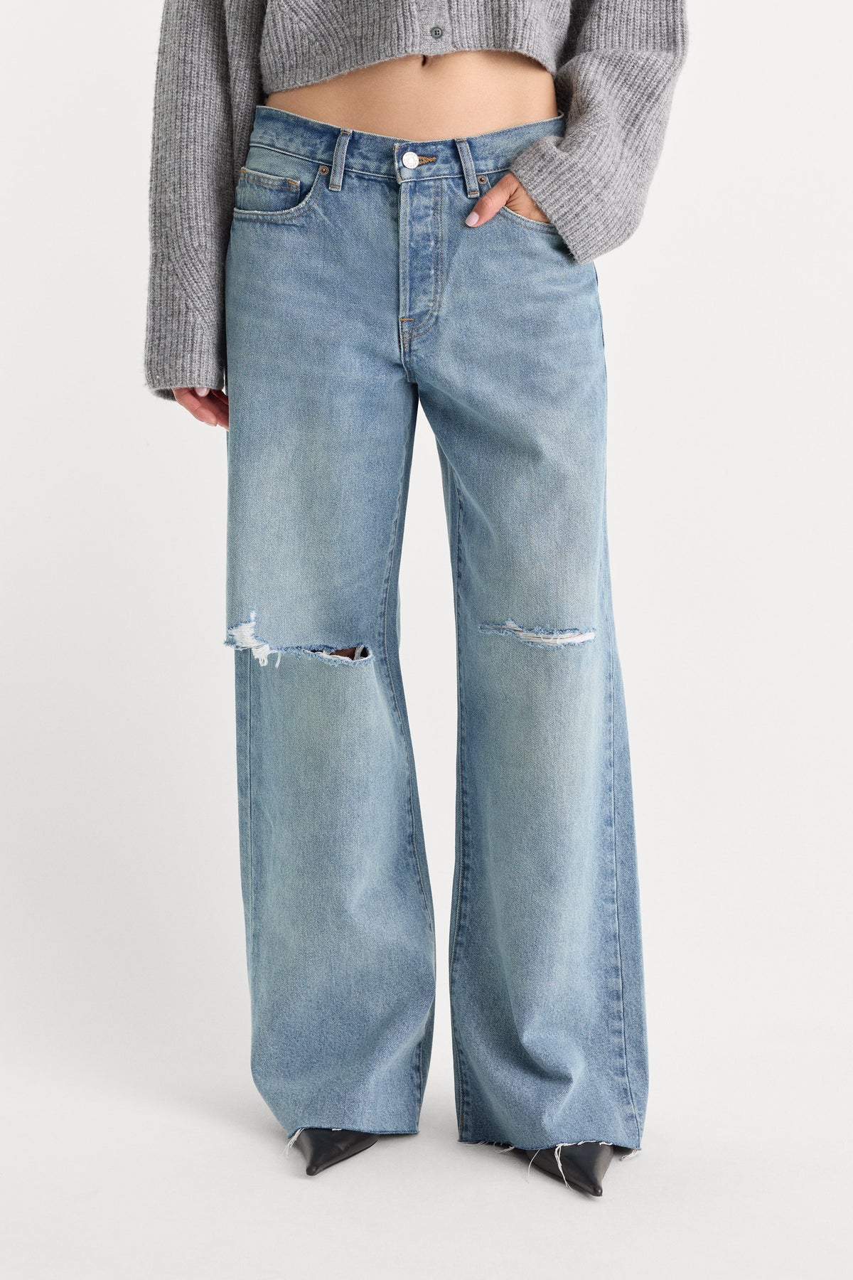 Luxury VINTAGE LOW SLUNG BAGGY JEANS TERRA