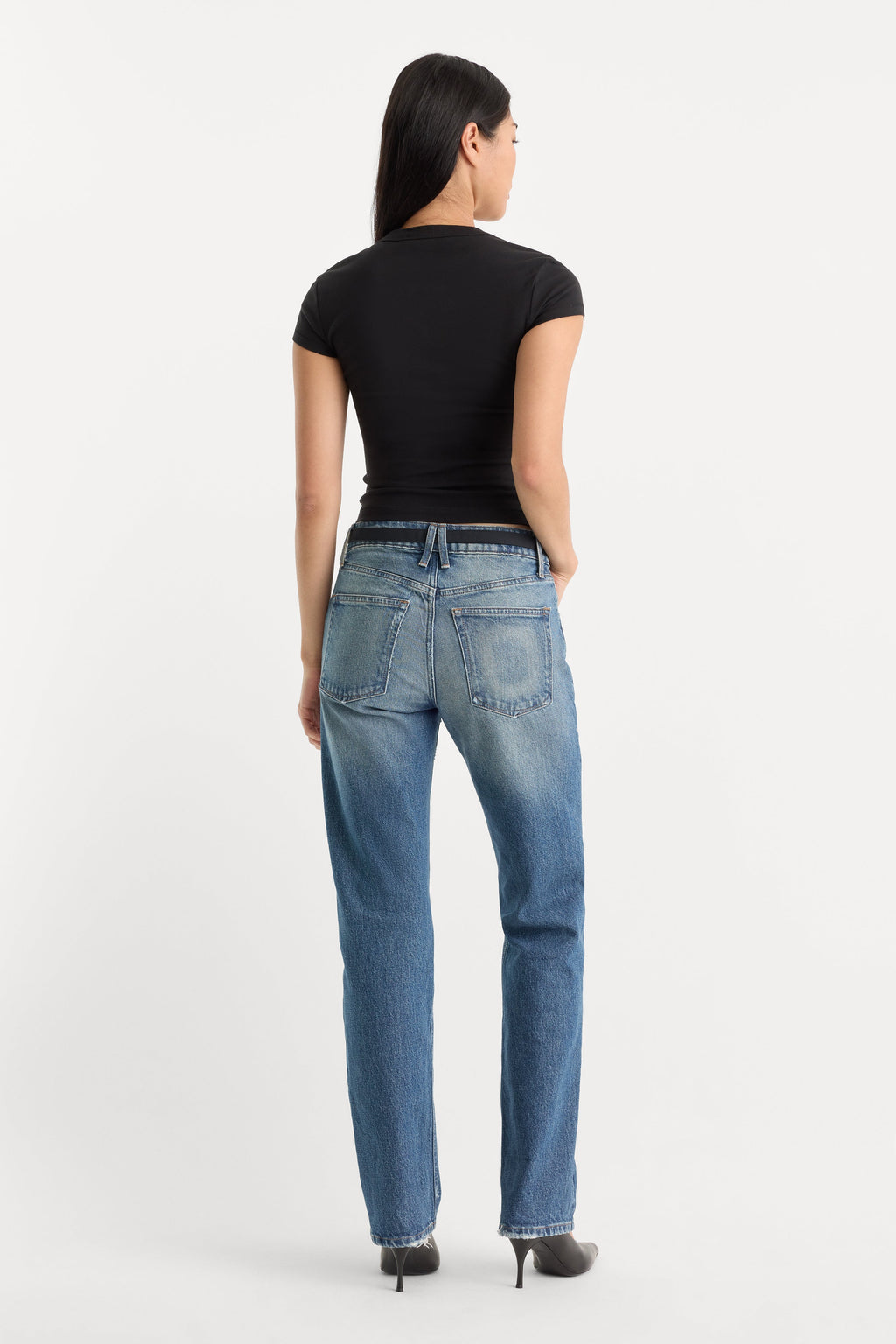 Luxury VINTAGE STRAIGHT JEANS INDIGO1282