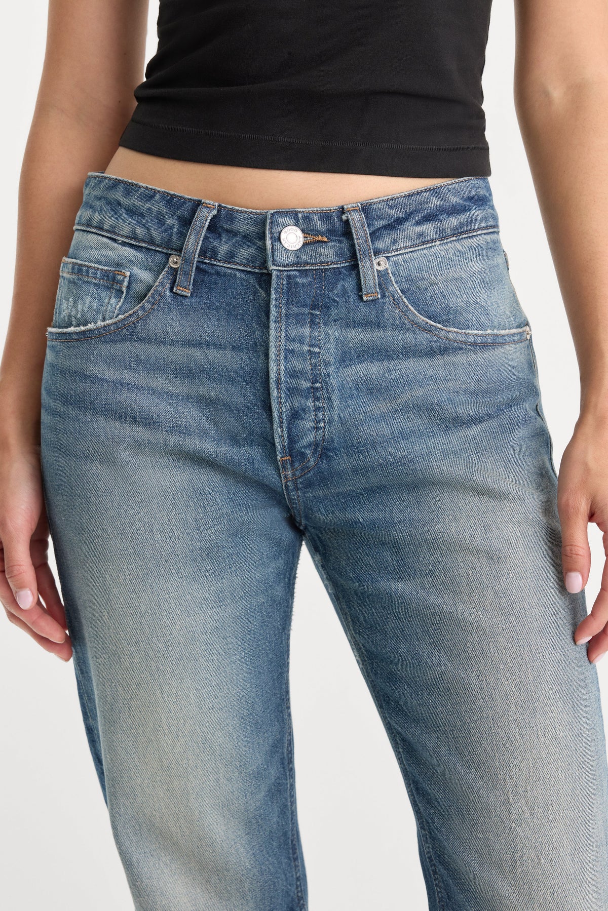 Luxury VINTAGE STRAIGHT JEANS INDIGO1282