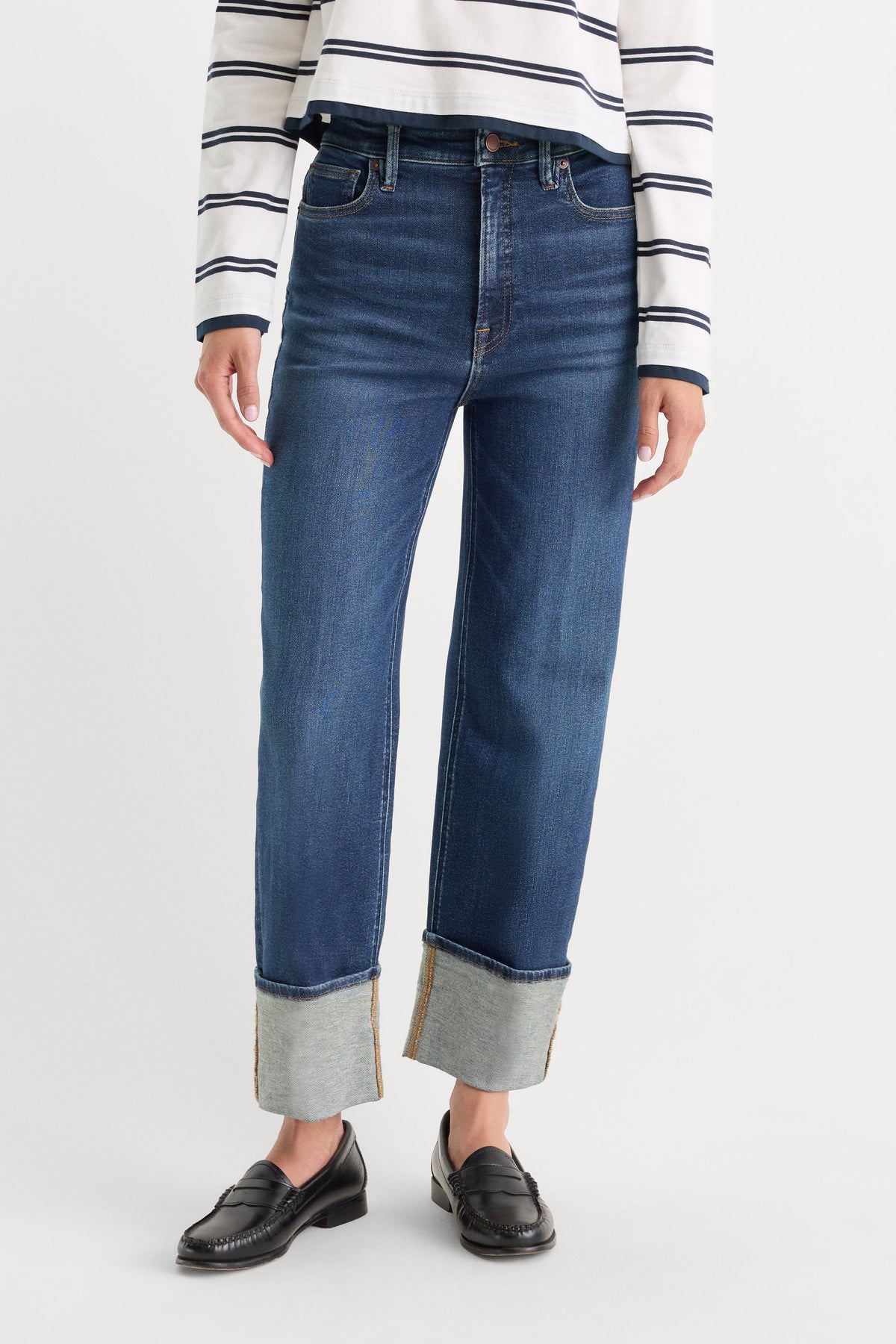 Luxury GOOD TRUE STRAIGHT JEANS INDIGO1230