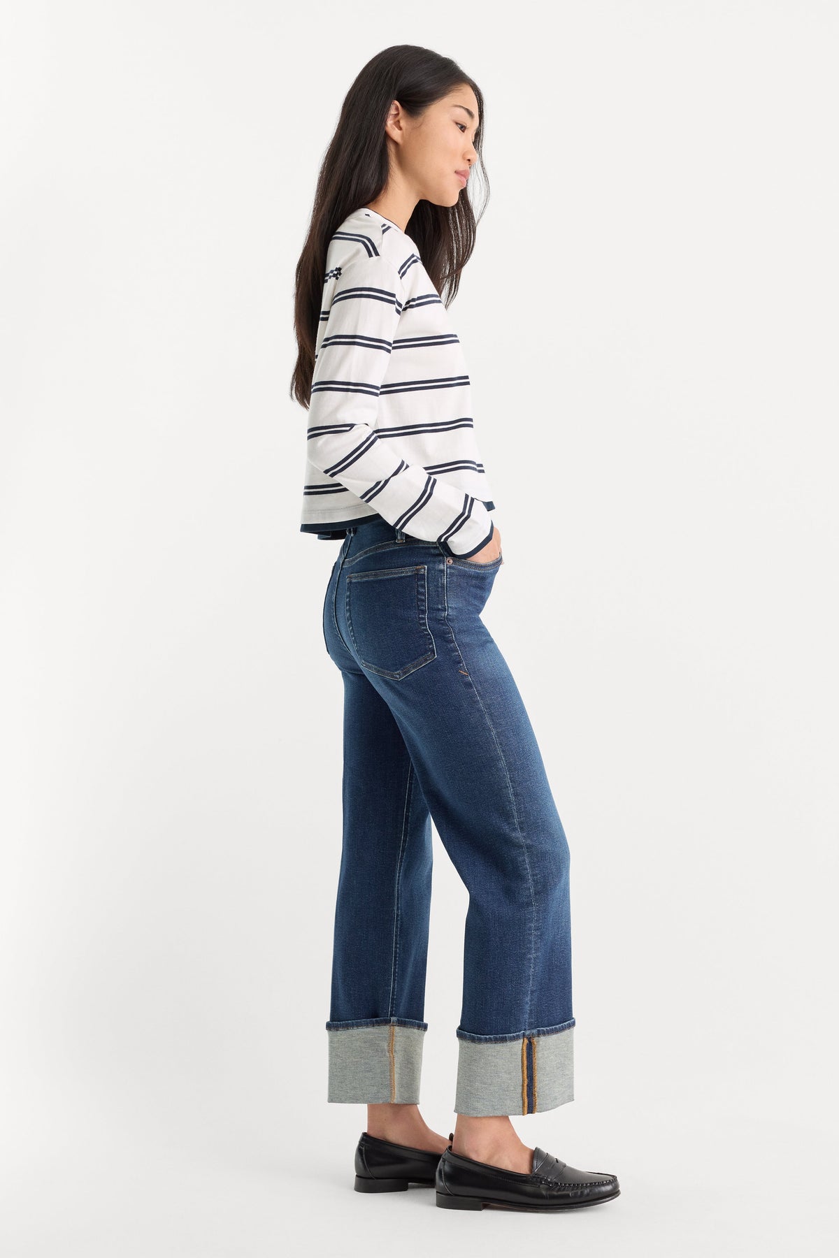 Luxury GOOD TRUE STRAIGHT JEANS INDIGO1230