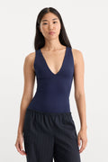 Luxury THE SCULPTING DEEP V BODYSUIT HORIZON INK
