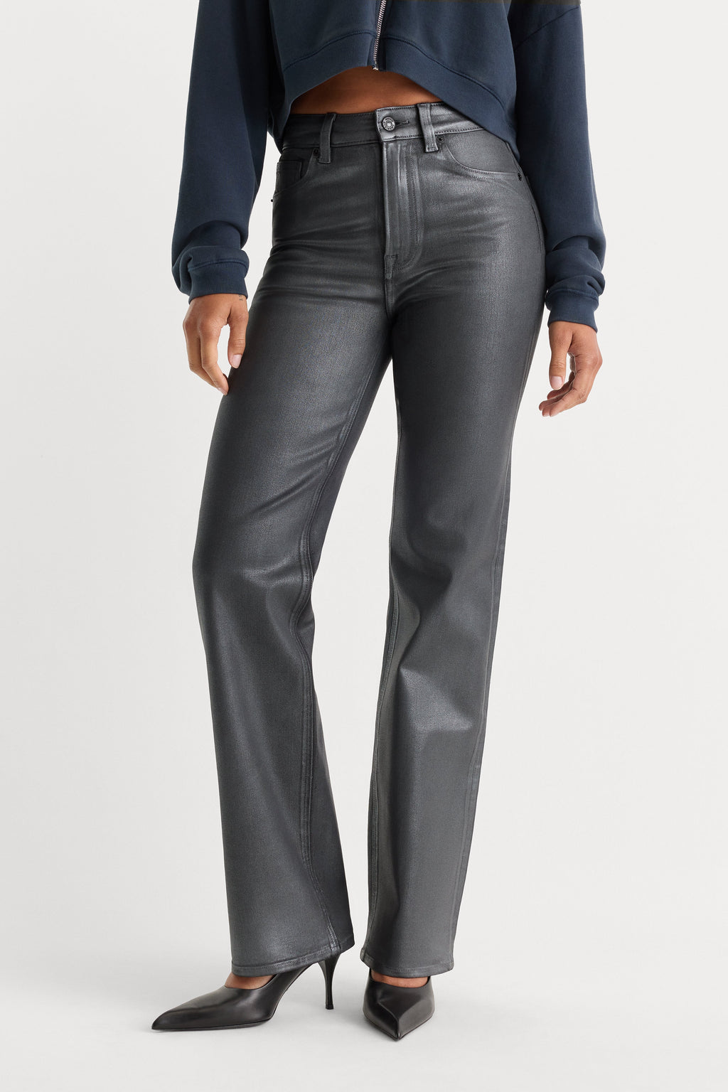 Luxury COATED GOOD TRUE STRAIGHT JEANS RUNE