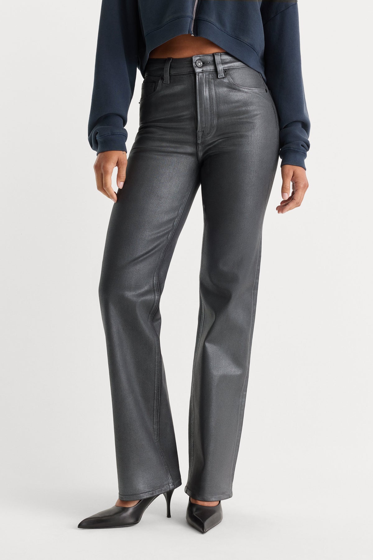 Luxury COATED GOOD TRUE STRAIGHT JEANS RUNE