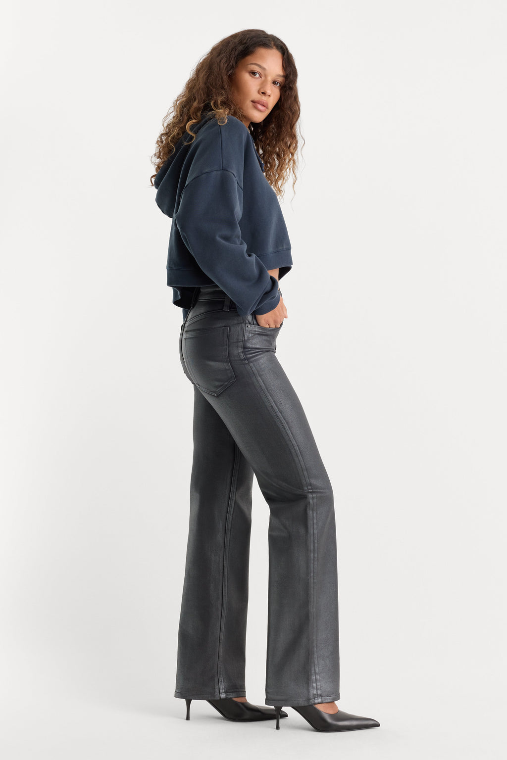 Luxury COATED GOOD TRUE STRAIGHT JEANS RUNE