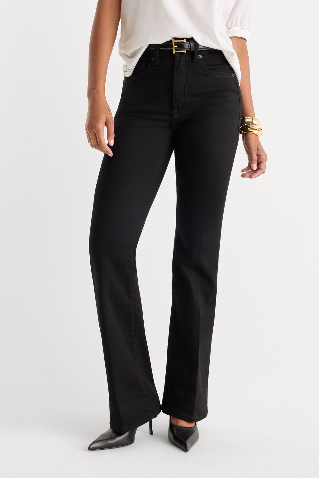 Luxury ALWAYS FITS GOOD CLASSIC BOOTCUT JEANS BLACK001