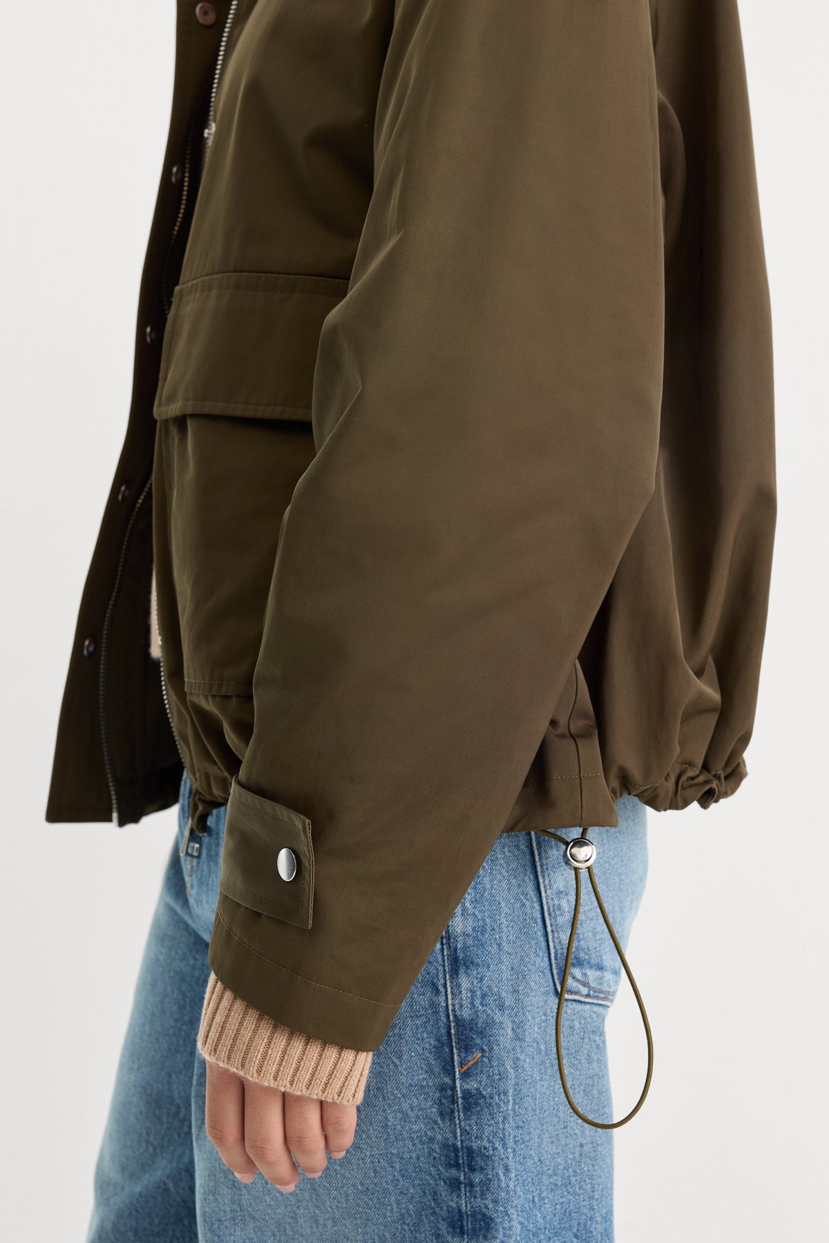 Luxury THE TECH TRENCH MOSS