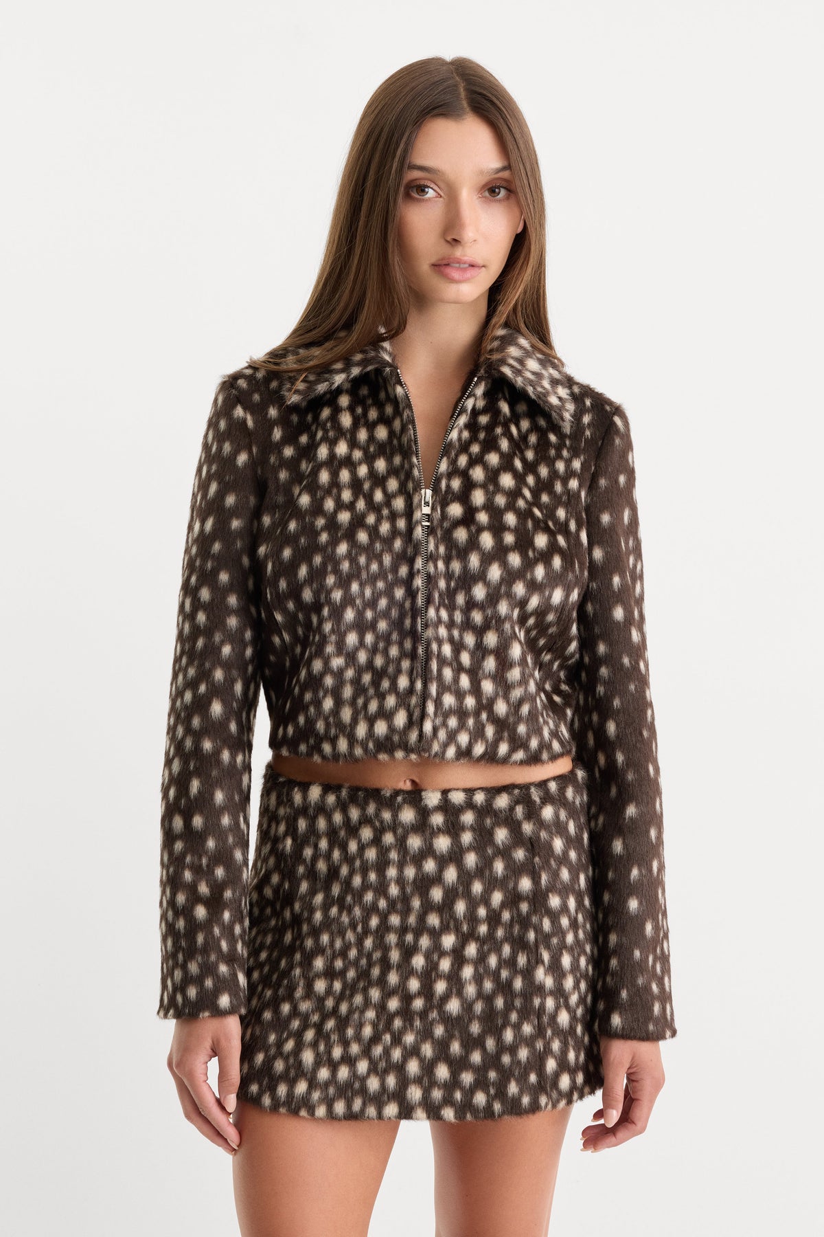 Luxury THE PONYHAIR SWING JACKET DEEP CHOCOLATE FAWN