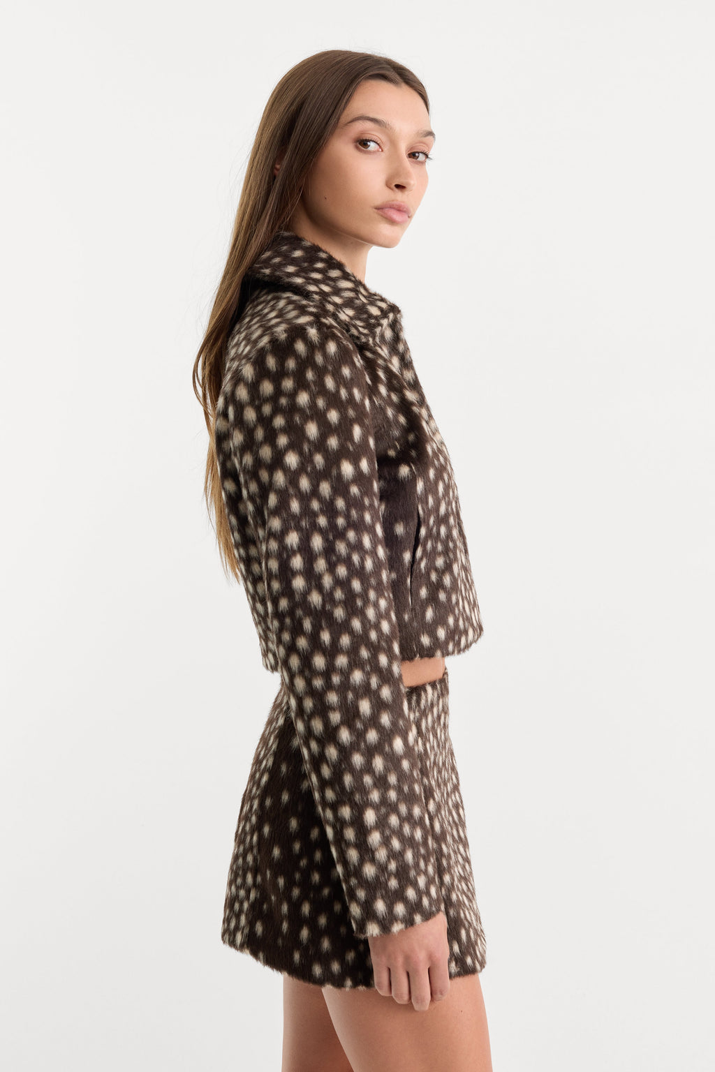 Luxury THE PONYHAIR SWING JACKET DEEP CHOCOLATE FAWN