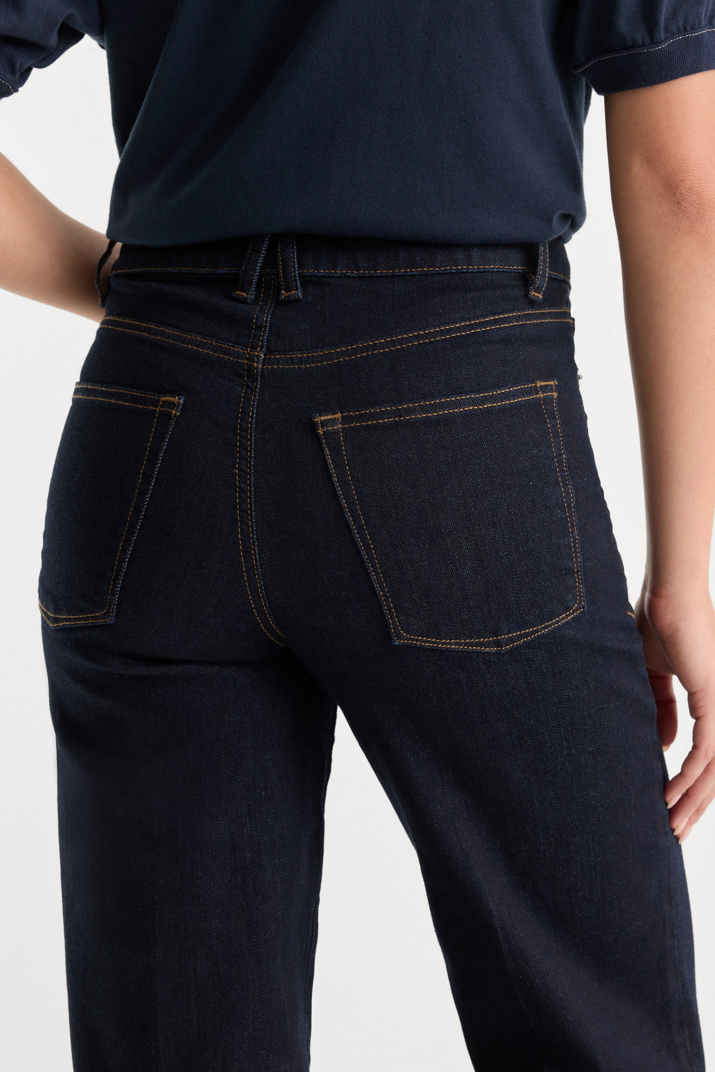 Luxury GOOD WAIST PALAZZO JEANS RINSE