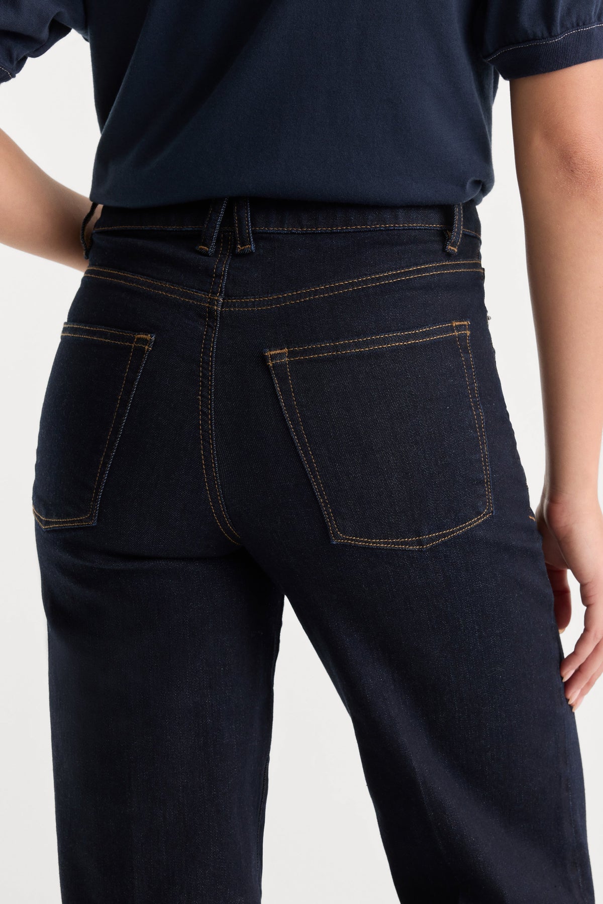 Luxury GOOD WAIST PALAZZO JEANS RINSE