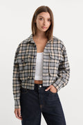 Luxury THE PATCH POCKET SHIRT TAN PLAID