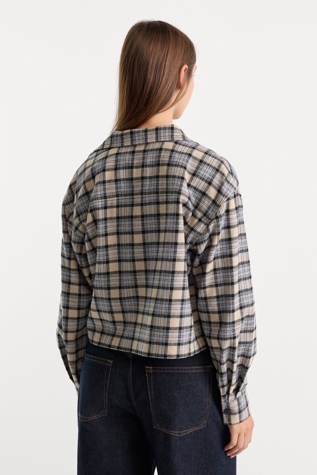 Luxury THE PATCH POCKET SHIRT TAN PLAID