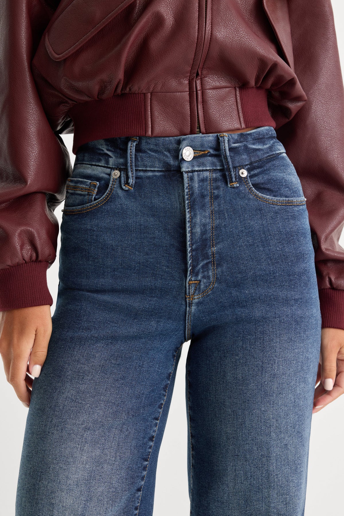 Luxury GOOD WAIST PALAZZO JEANS INDIGO446