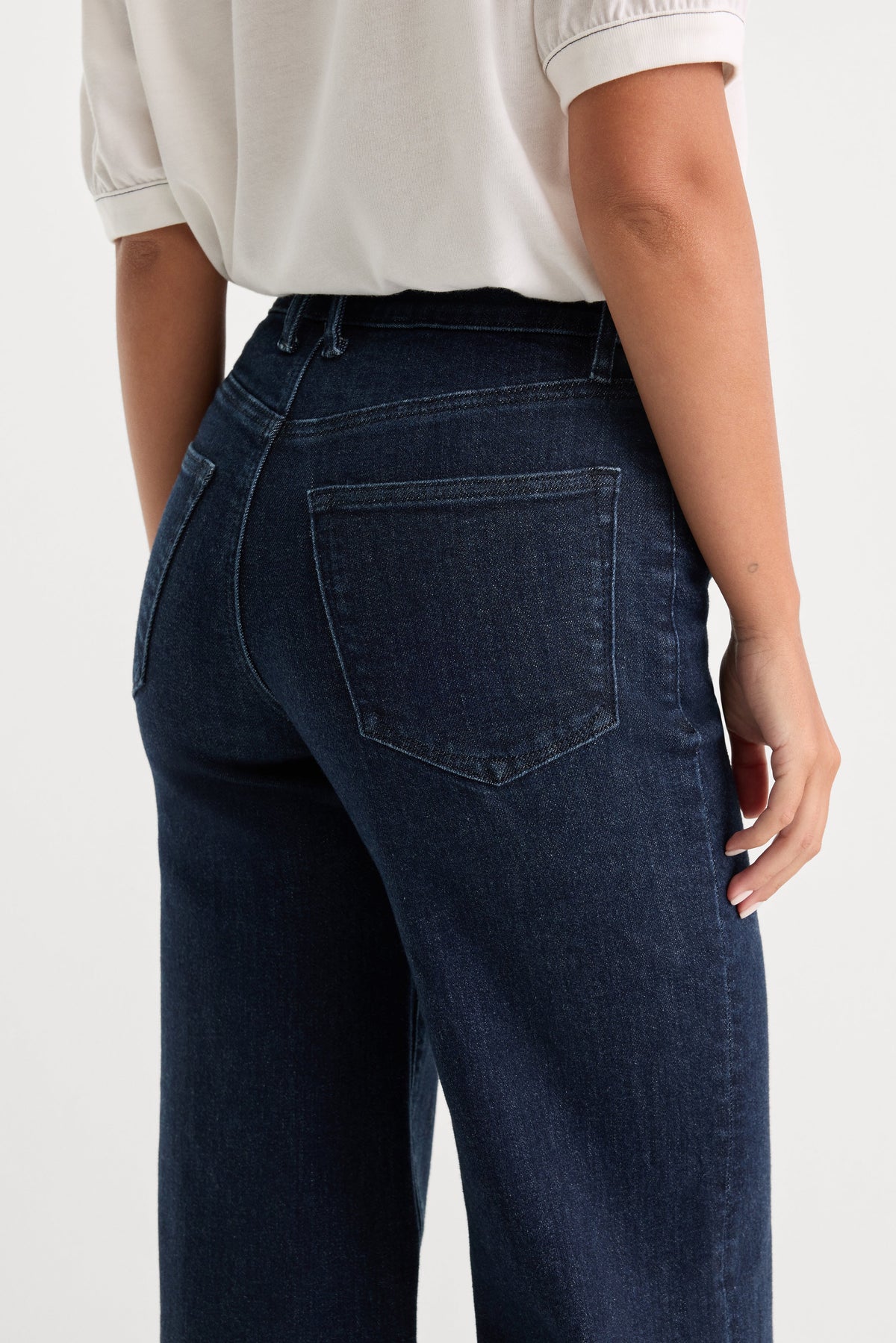 Luxury GOOD WAIST PALAZZO JEANS INDIGO1153
