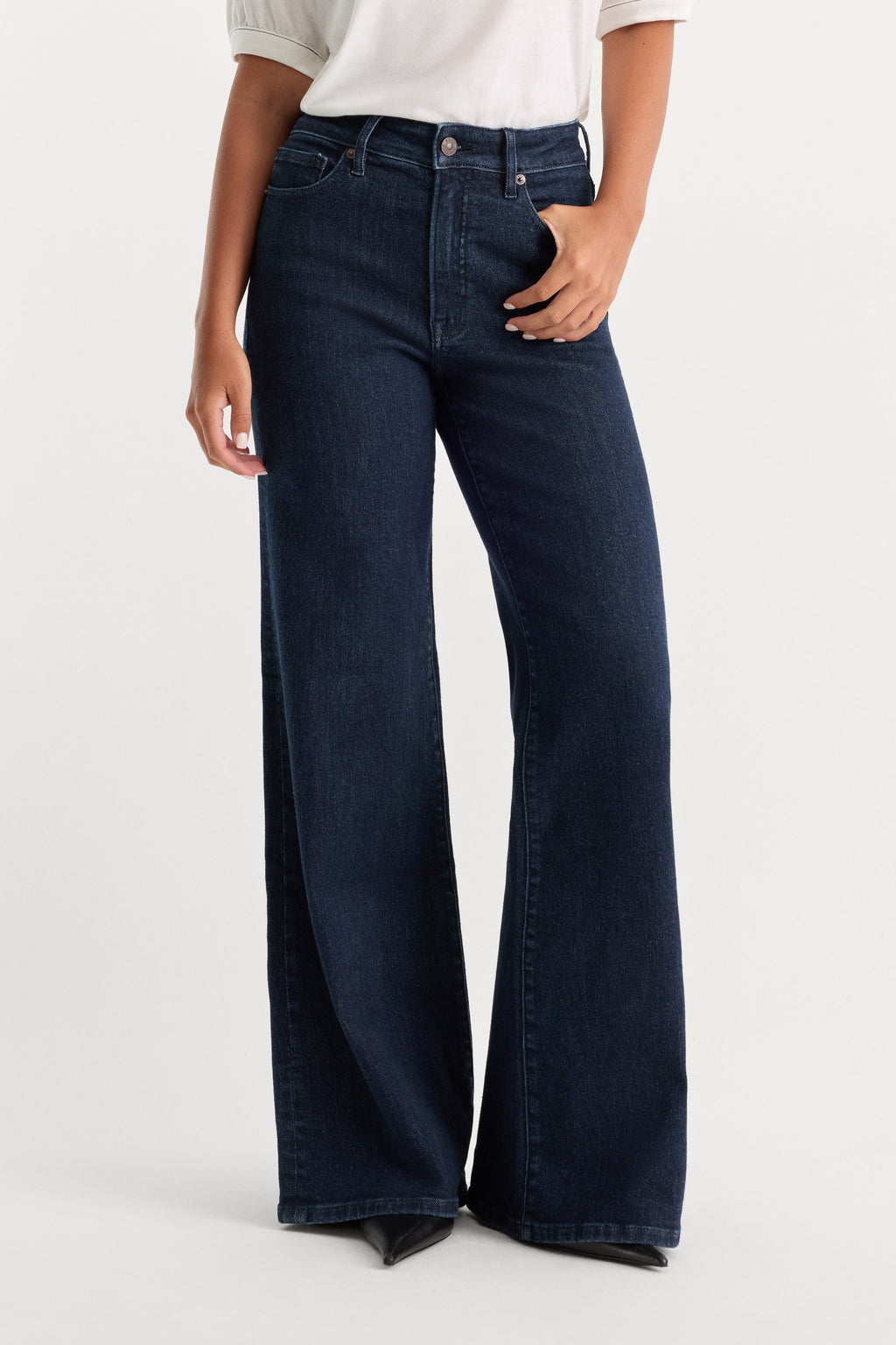 Luxury GOOD PETITE PALAZZO JEANS INDIGO1153