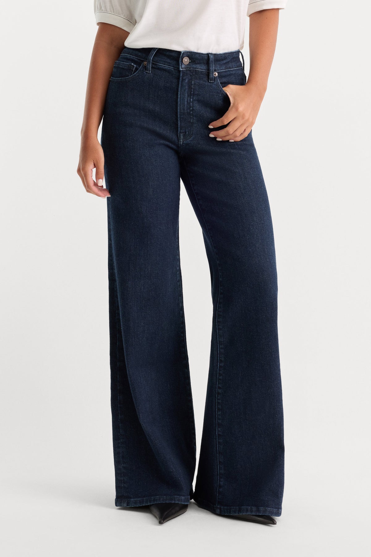Luxury GOOD PETITE PALAZZO JEANS INDIGO1153