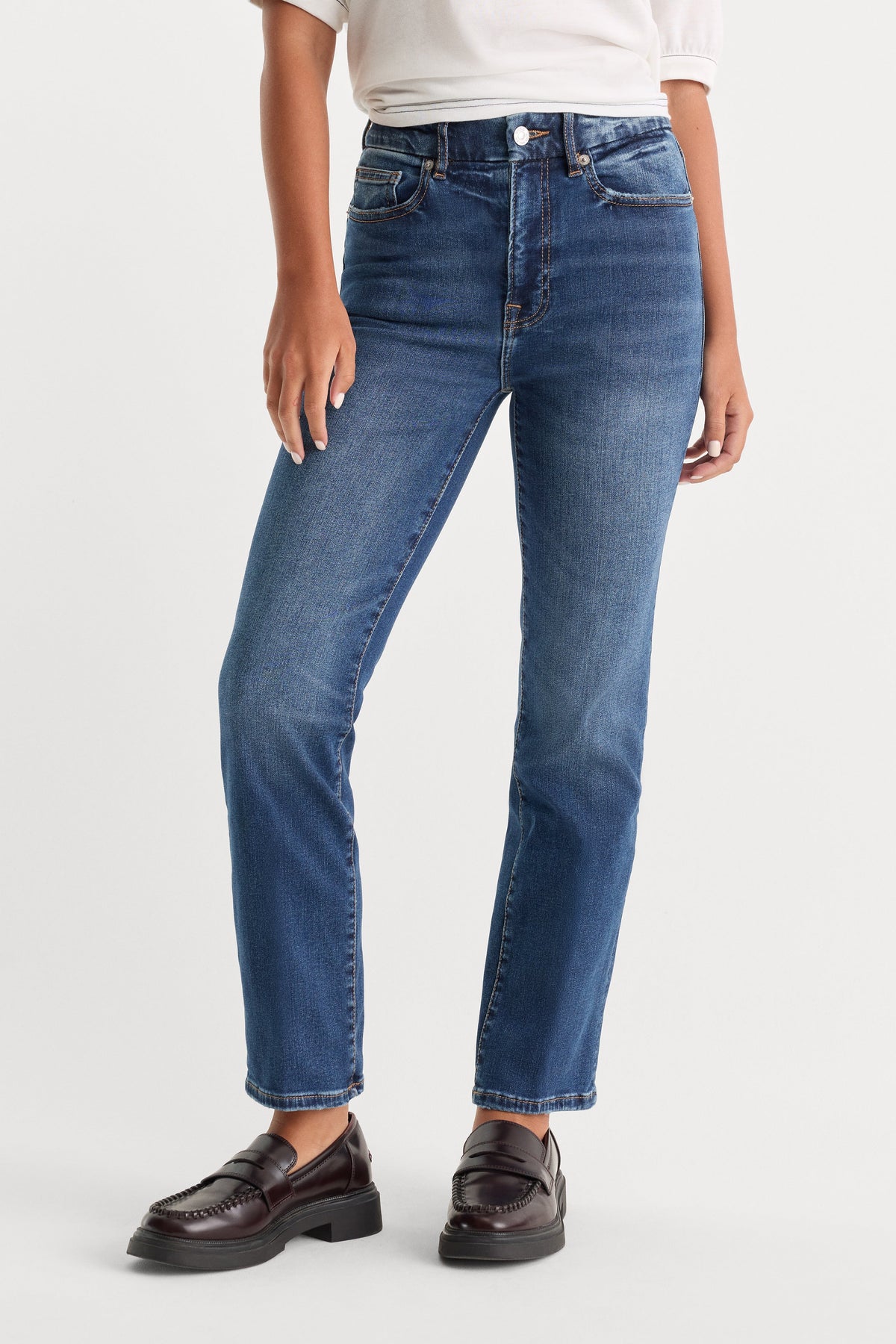 Luxury ALWAYS FITS GOOD LEGS STRAIGHT JEANS LONG INDIGO571