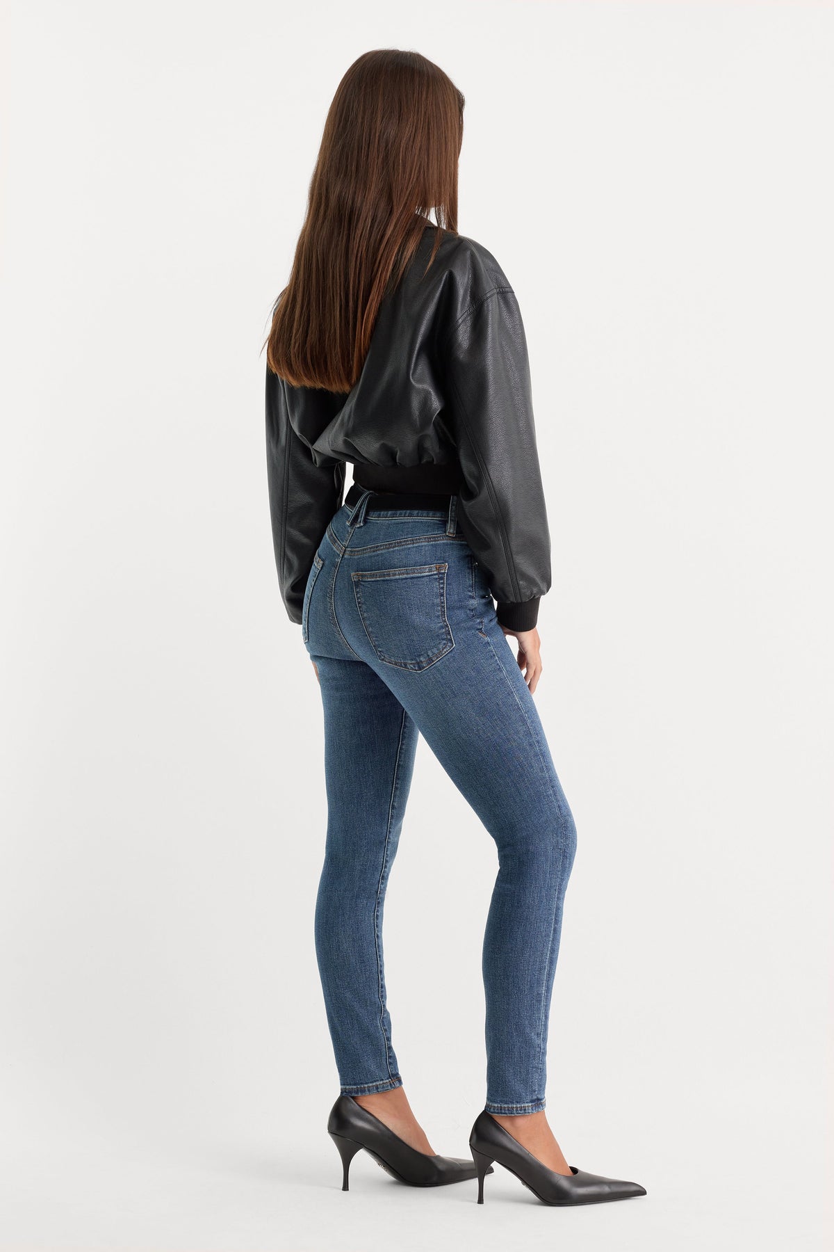 Luxury GOOD LEGS SKINNY JEANS BLUE004