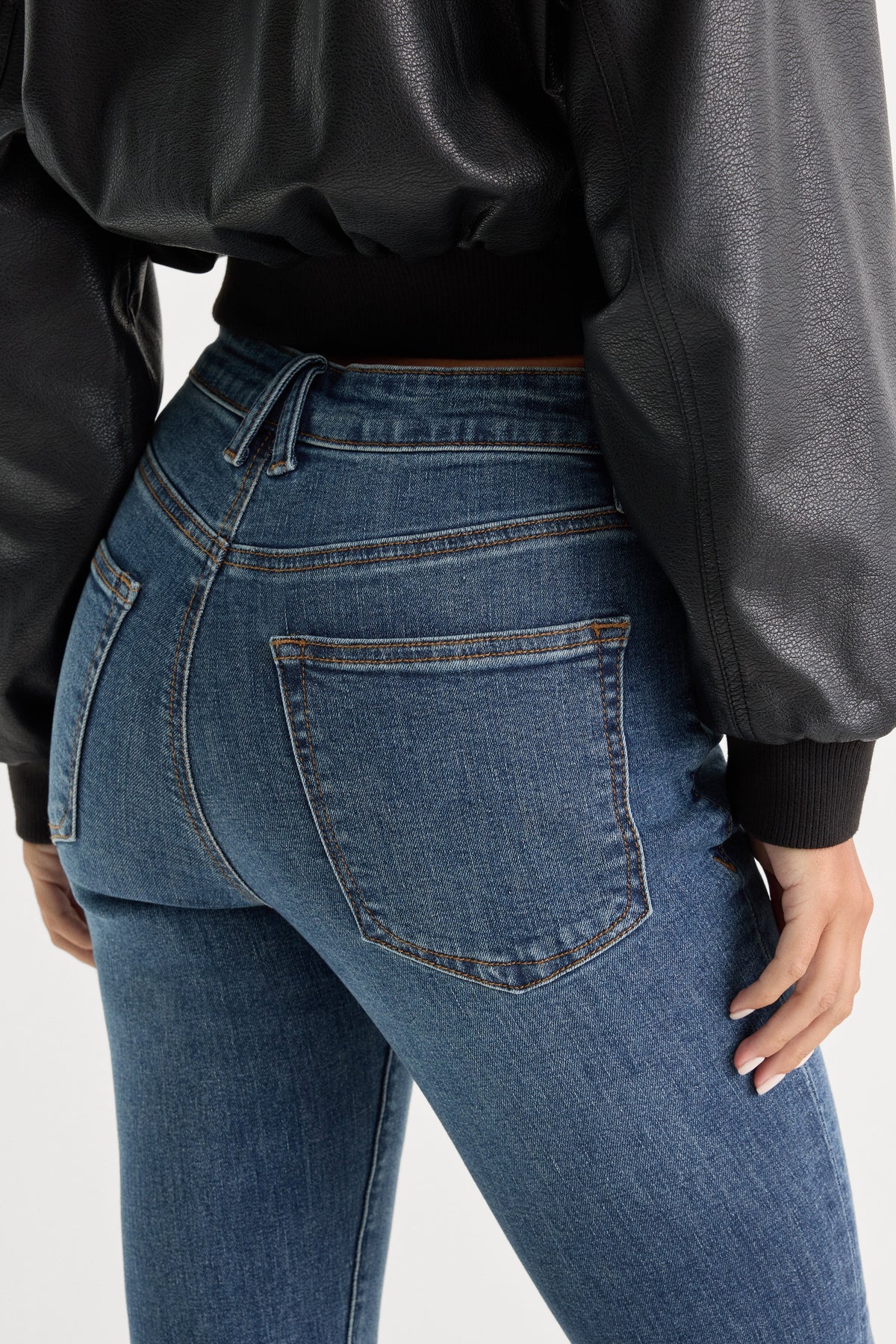 Luxury GOOD LEGS SKINNY JEANS BLUE004
