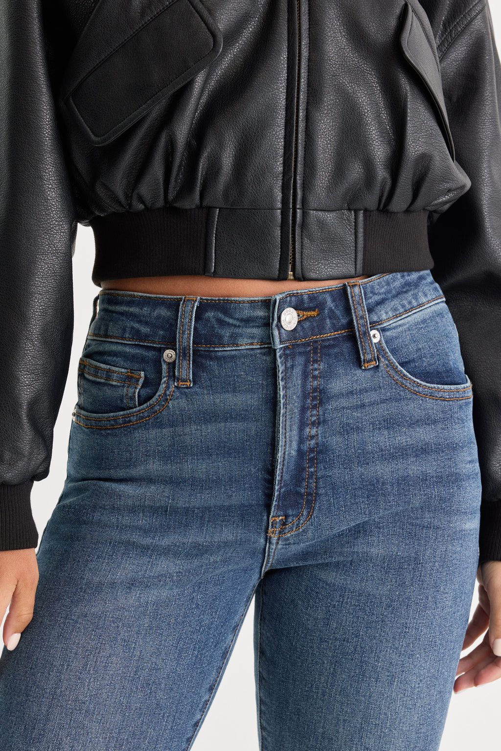 Luxury GOOD LEGS SKINNY JEANS BLUE004