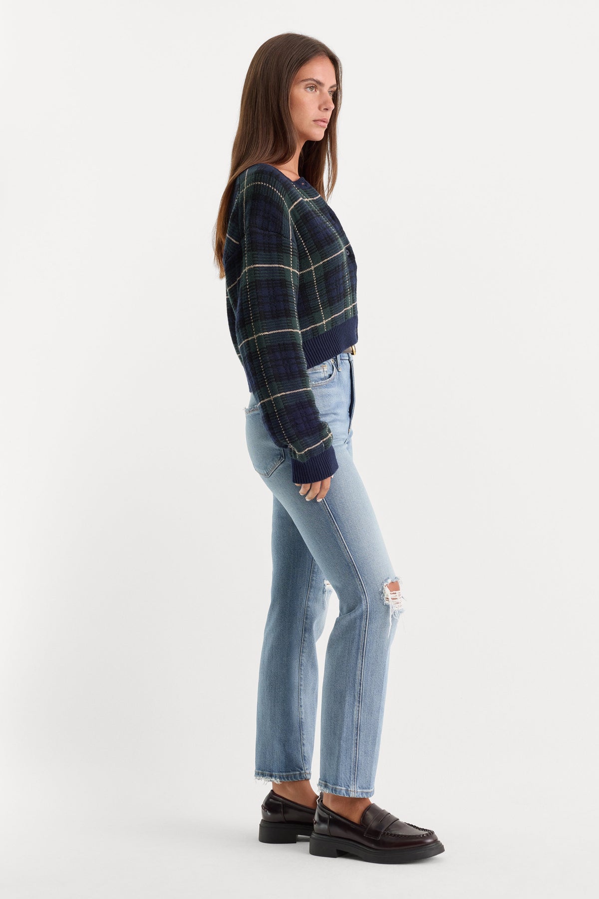Luxury SOFT TECH GOOD CURVE STRAIGHT JEANS INDIGO1072