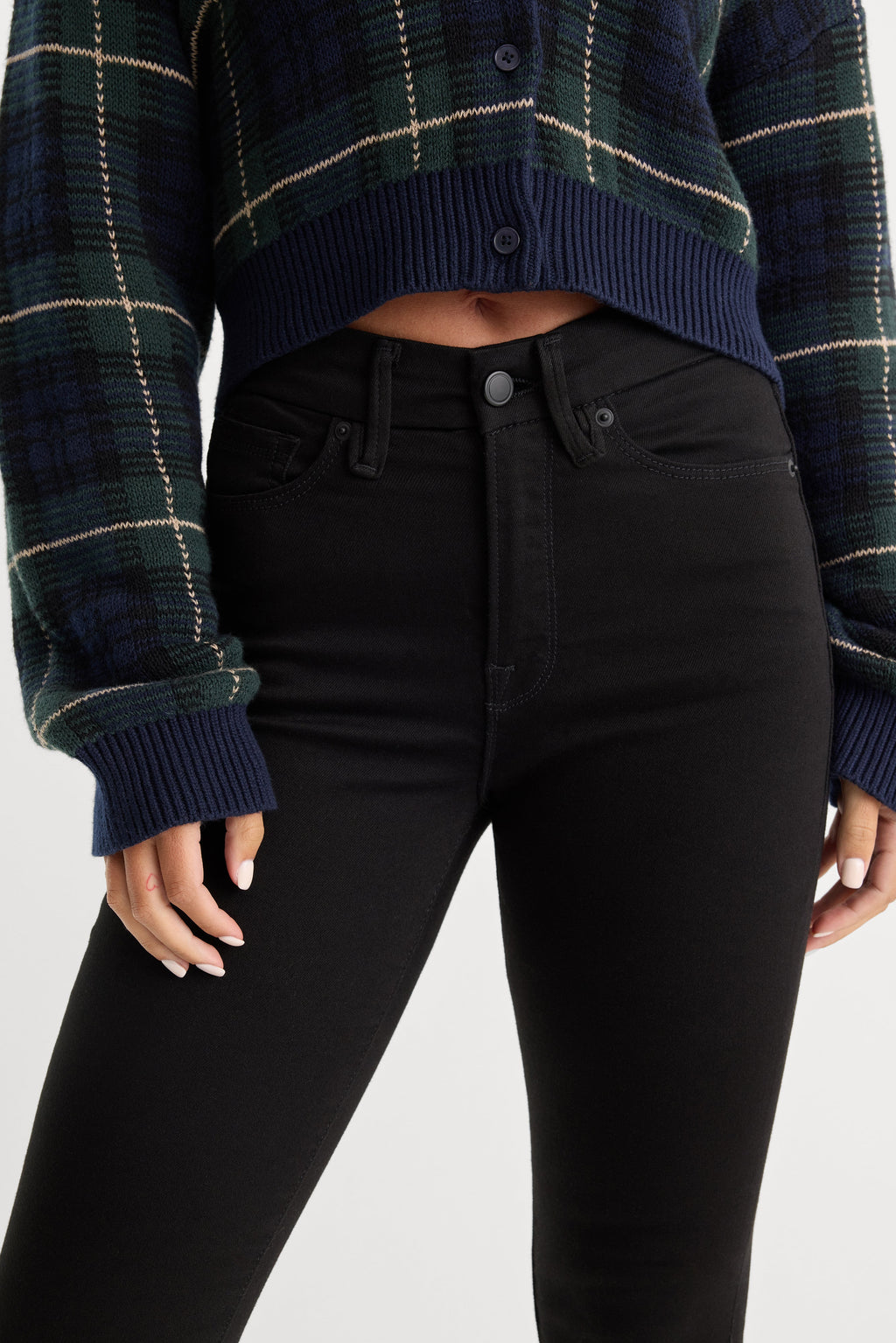 Luxury NEVER FADE GOOD LEGS SKINNY JEANS BLACK
