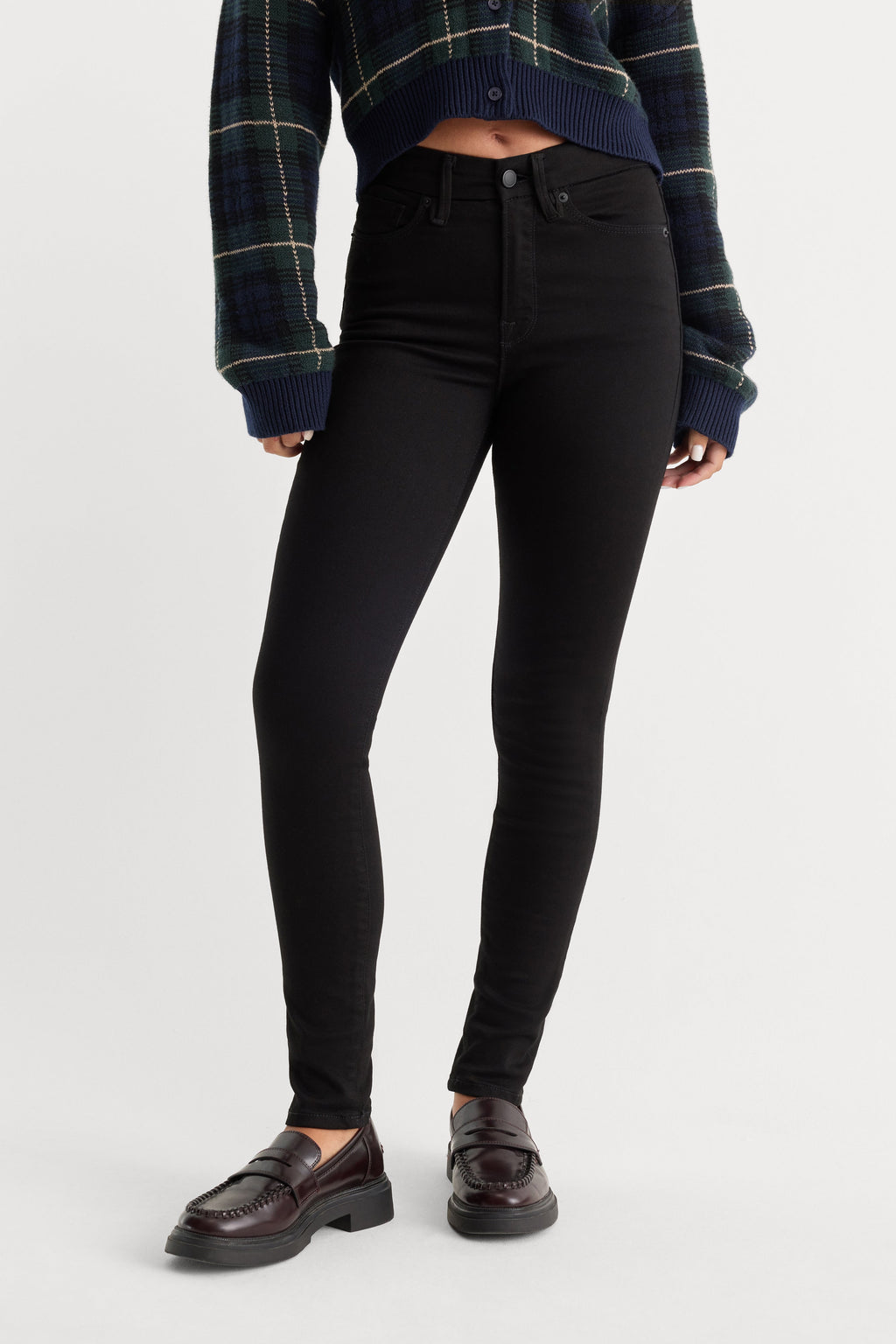 Luxury NEVER FADE GOOD LEGS SKINNY JEANS BLACK