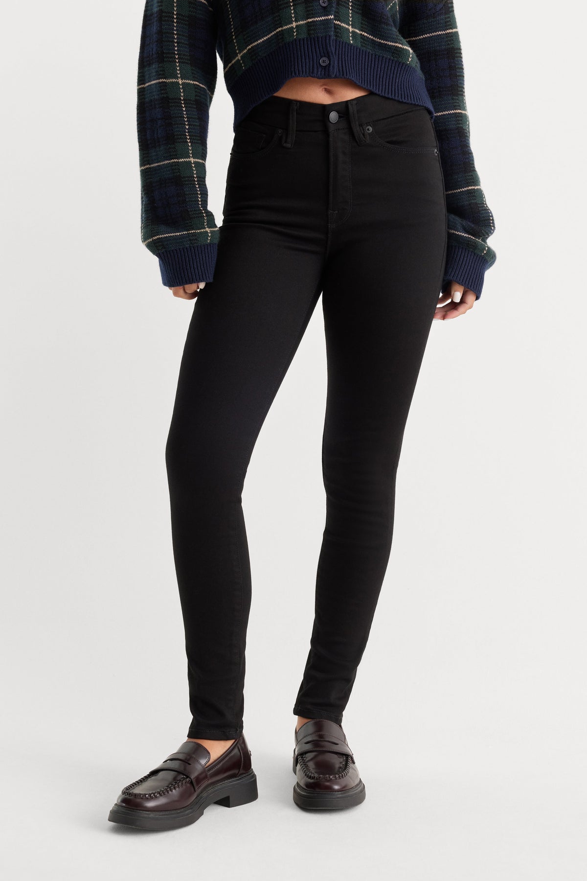 Luxury NEVER FADE GOOD LEGS SKINNY JEANS BLACK