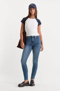 Luxury GOOD WAIST SKINNY COMPRESSION JEANS INDIGO312