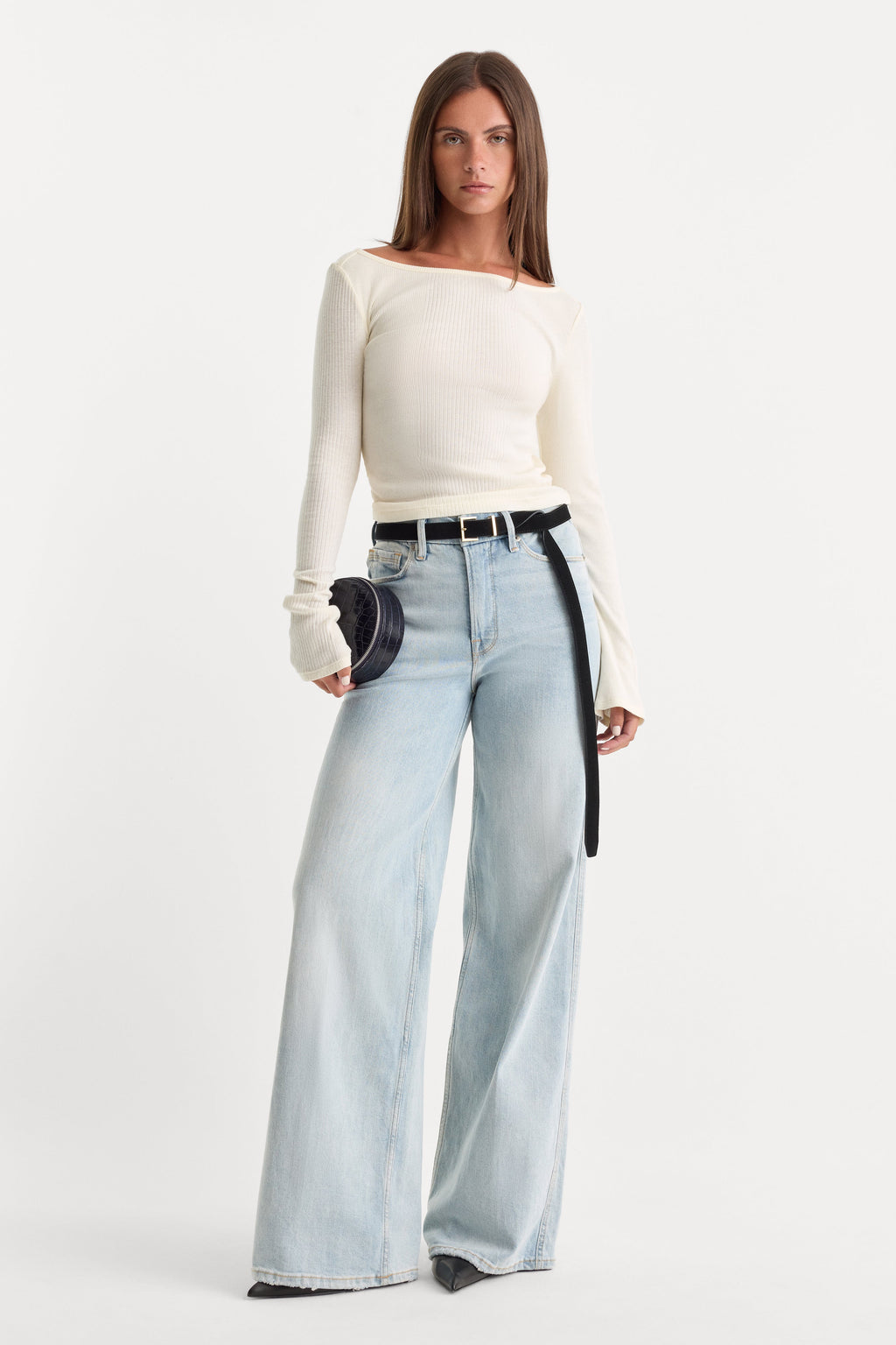 Luxury GOOD SKATE WIDE LEG JEANS INDIGO634