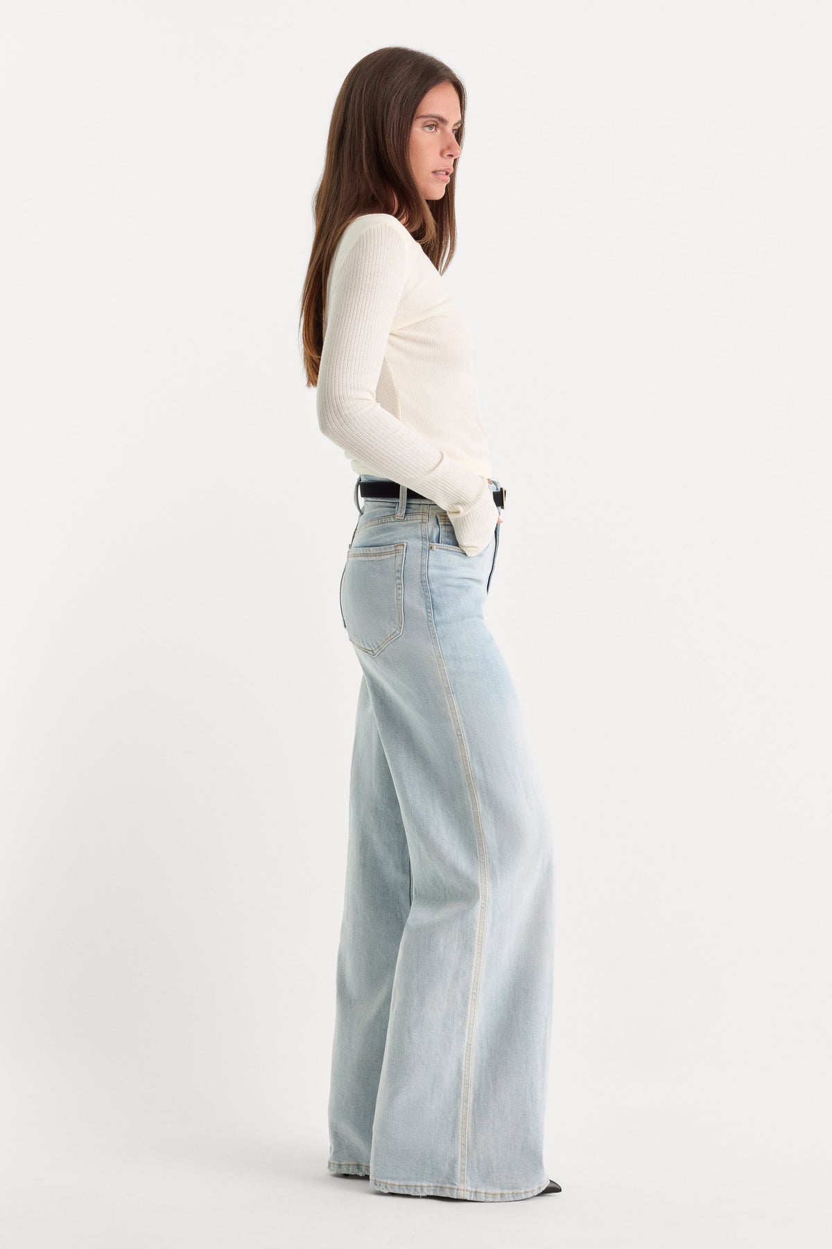 Luxury GOOD SKATE WIDE LEG JEANS INDIGO634