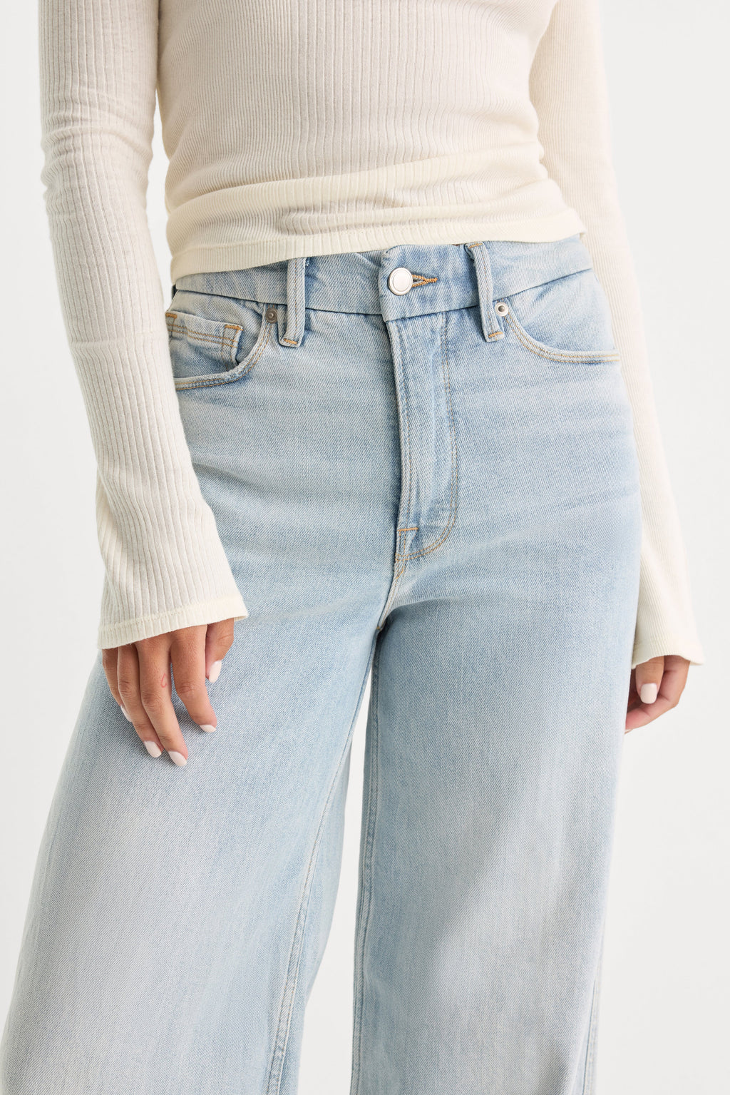 Luxury GOOD SKATE WIDE LEG JEANS INDIGO634