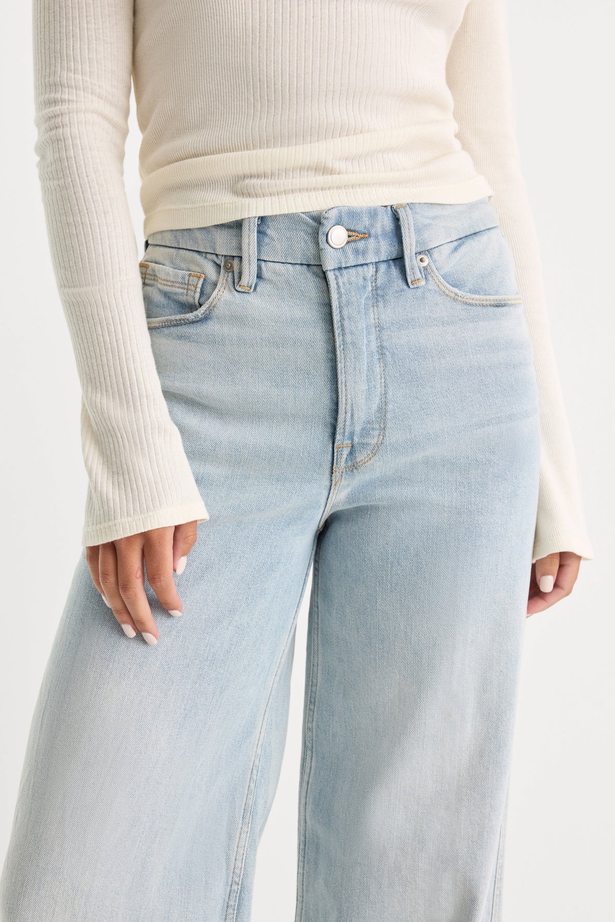 Luxury GOOD SKATE WIDE LEG JEANS INDIGO634