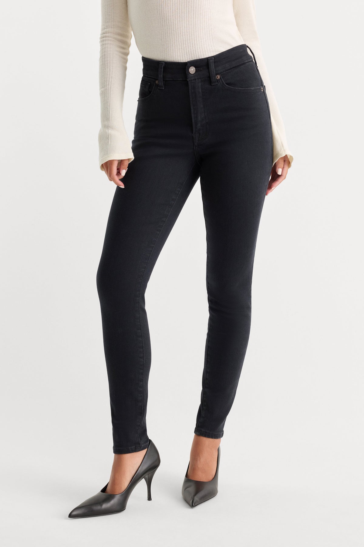 Luxury ALWAYS FITS GOOD LEGS SKINNY JEANS BLACK165