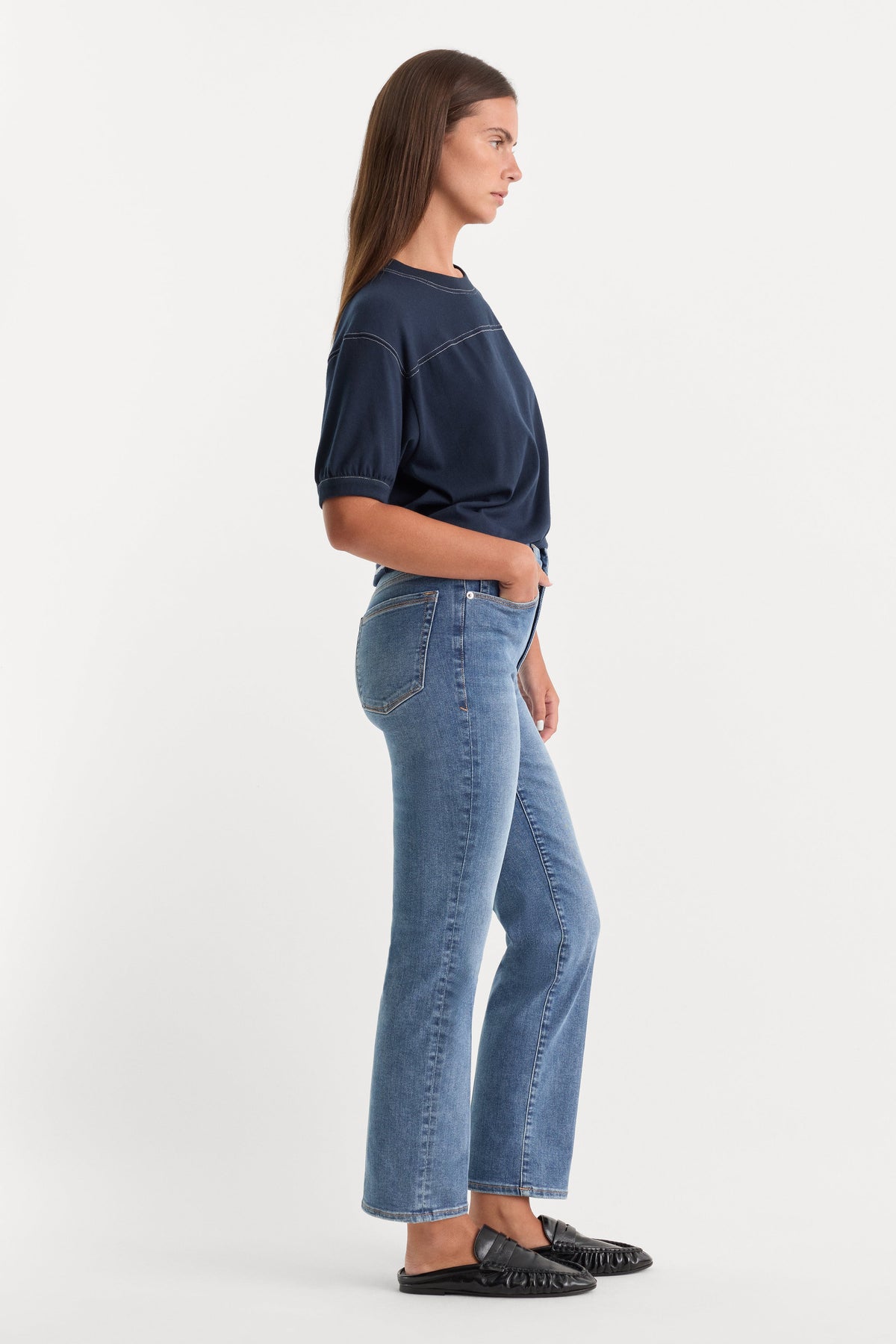 Luxury ALWAYS FITS GOOD PETITE STRAIGHT JEANS INDIGO316